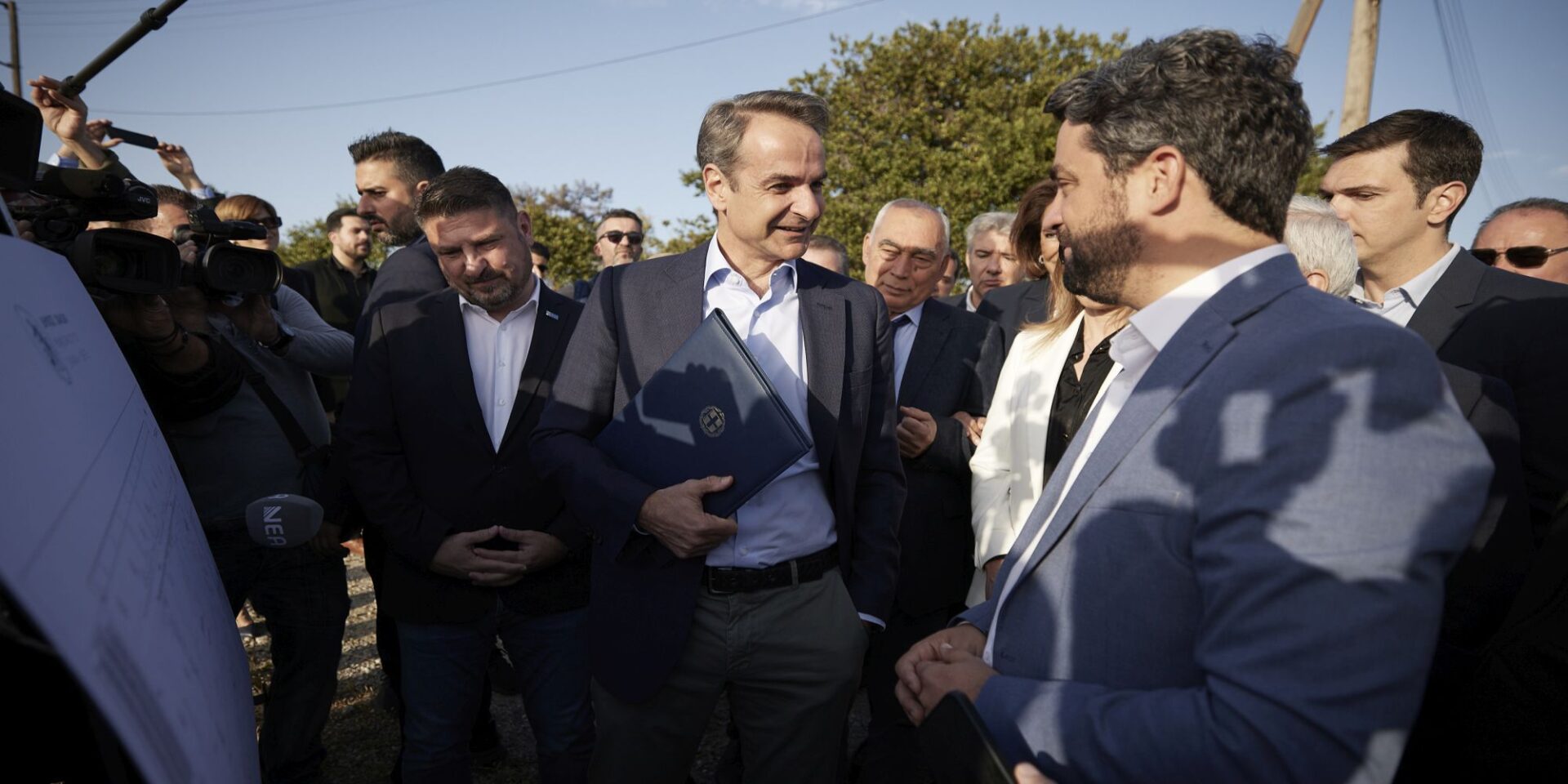 Ο πρωθυπουργός Κυριάκος Μητσοτάκης στα Χανιά