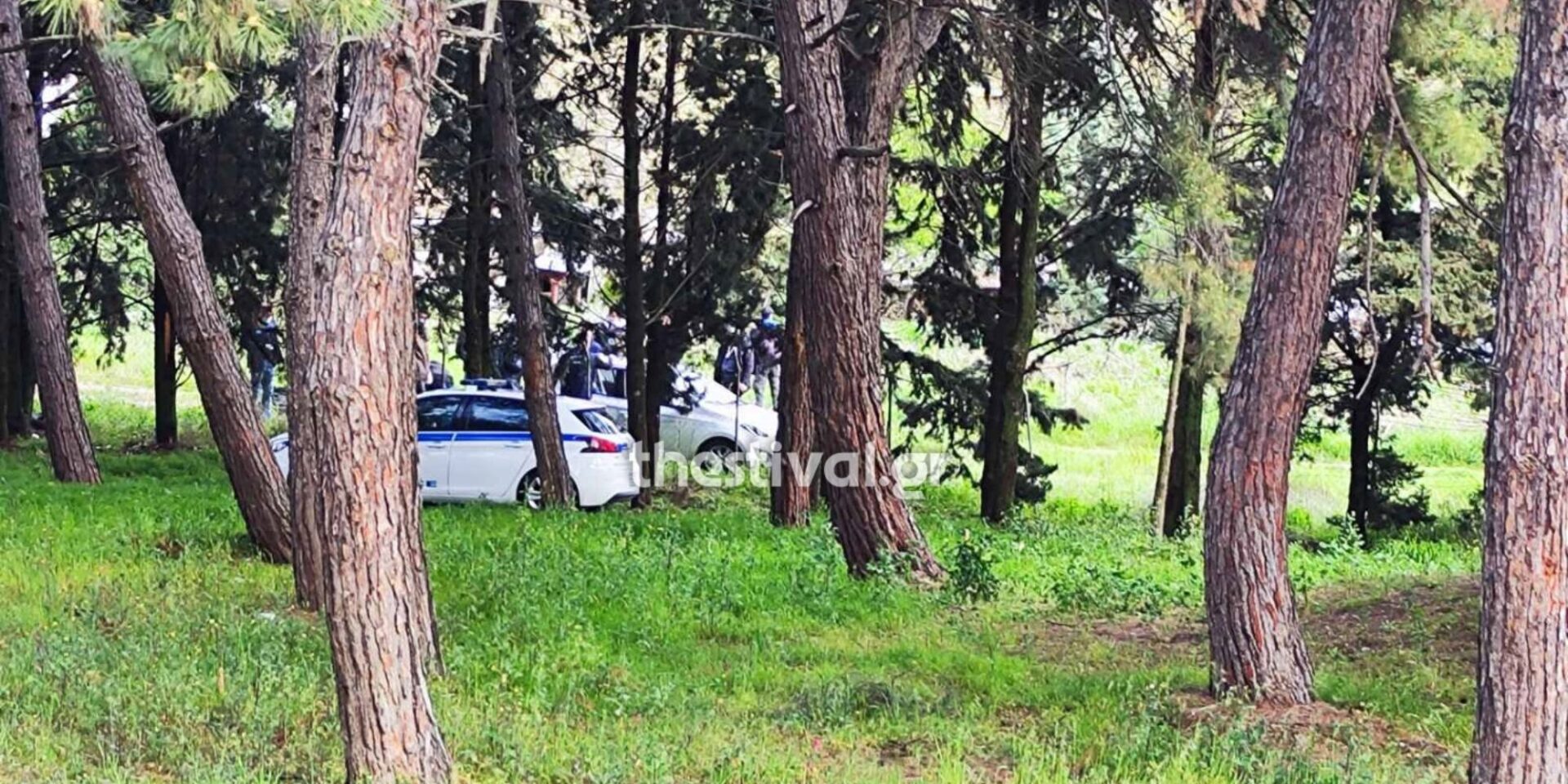 Το σημείο της δολοφονίας της γυναίκας στη Θεσσαλονίκη