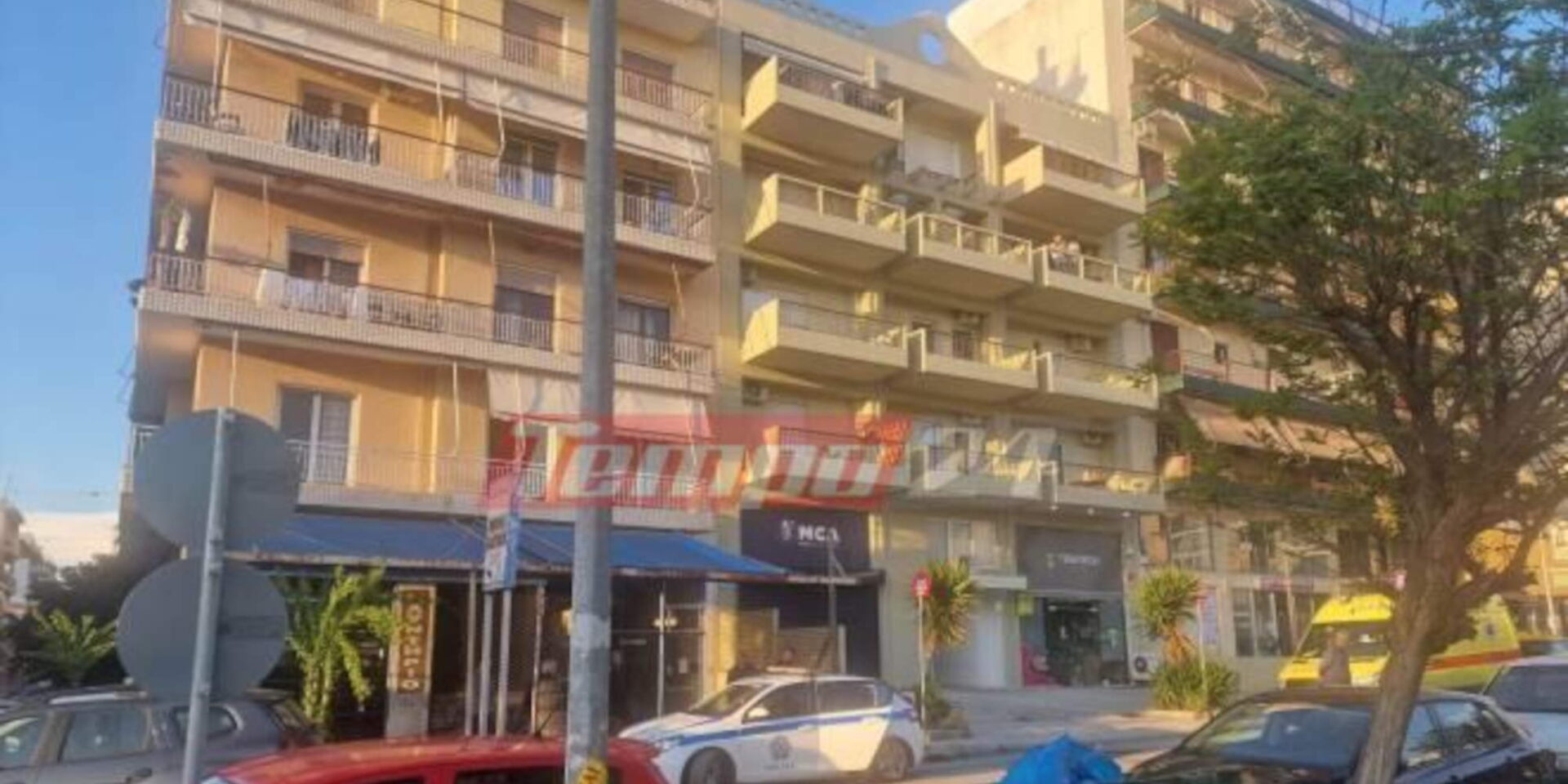 Το σημείο στην Πάτρα, όπου γυναίκα απειλούσε να αυτοκτονήσει / Φωτογραφία: Tempo24