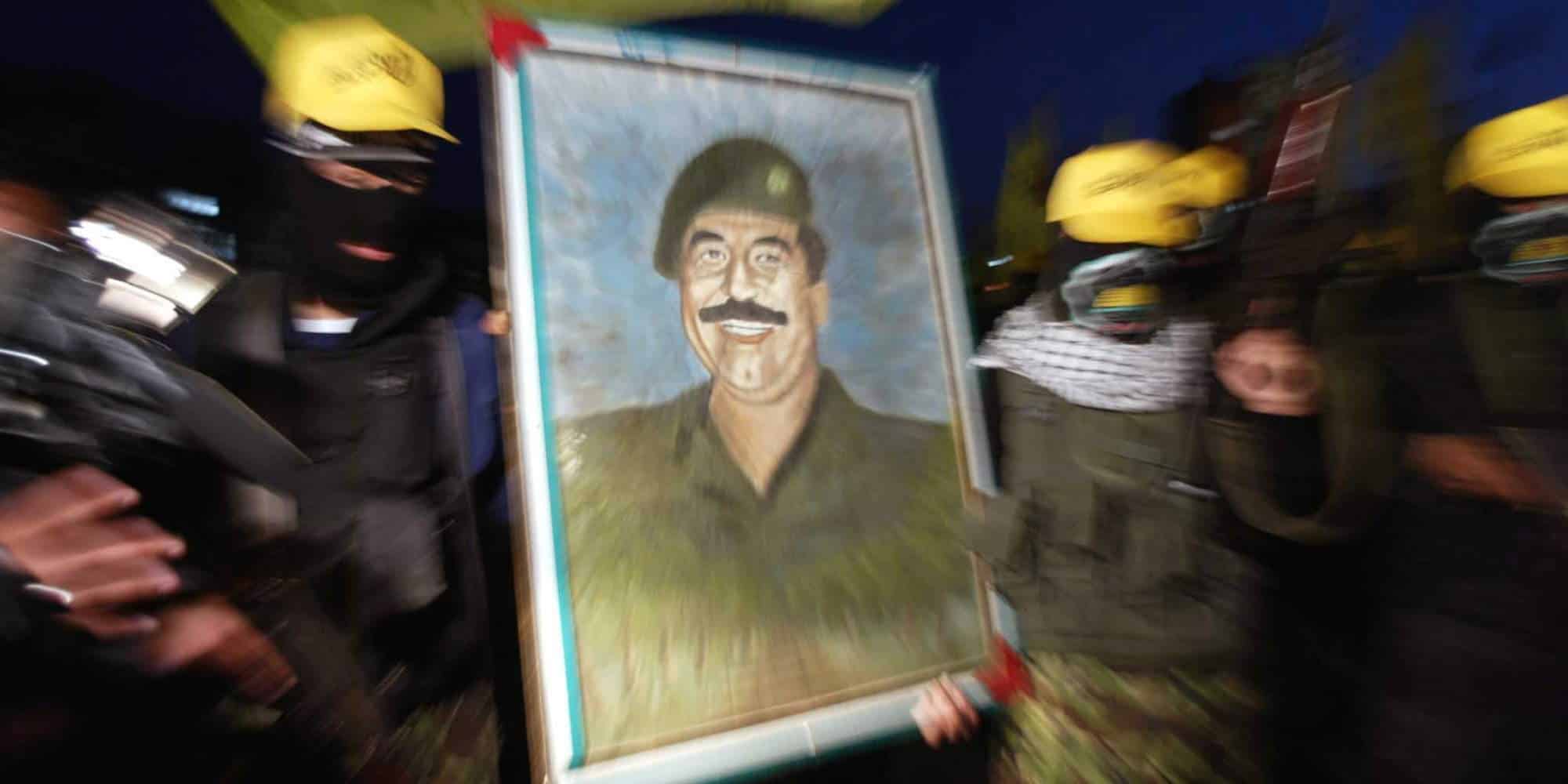 Η εικόνα του δικτάτορα, Σαντάμ Χουσείν στο Ιράκ / Φωτογραφία: ΑΠΕ