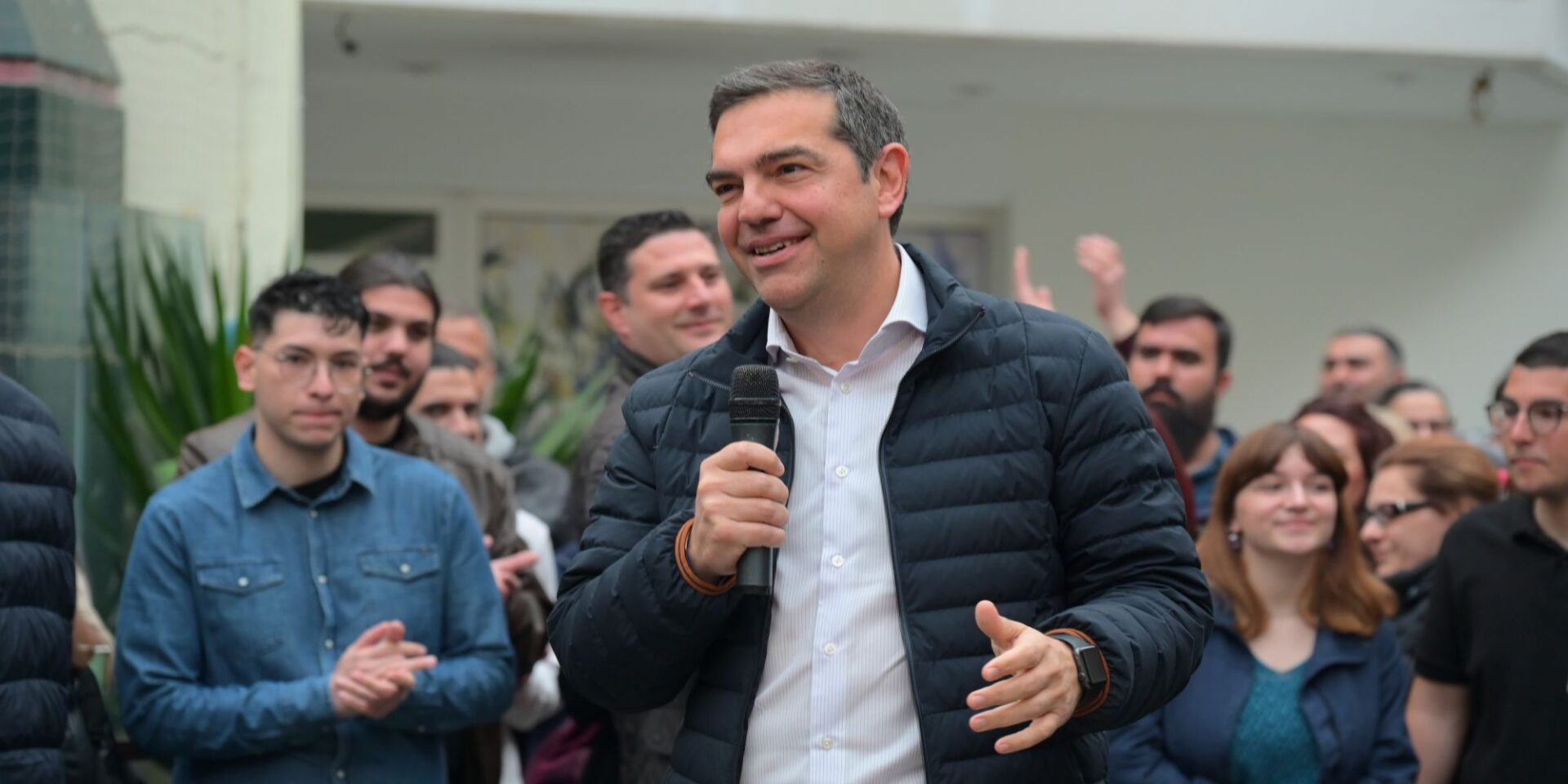 Ο Αλέξης Τσίπρας στην Ελευσίνα