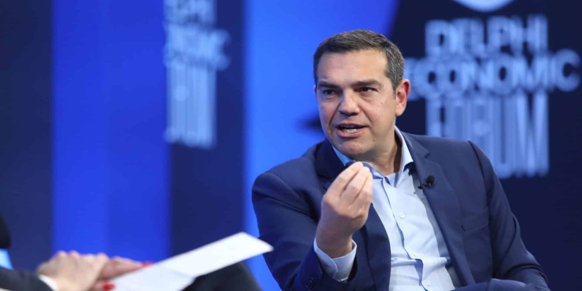 Ο Αλέξης Τσίπρας στο Οικονομικό Φόρουμ των Δελφών