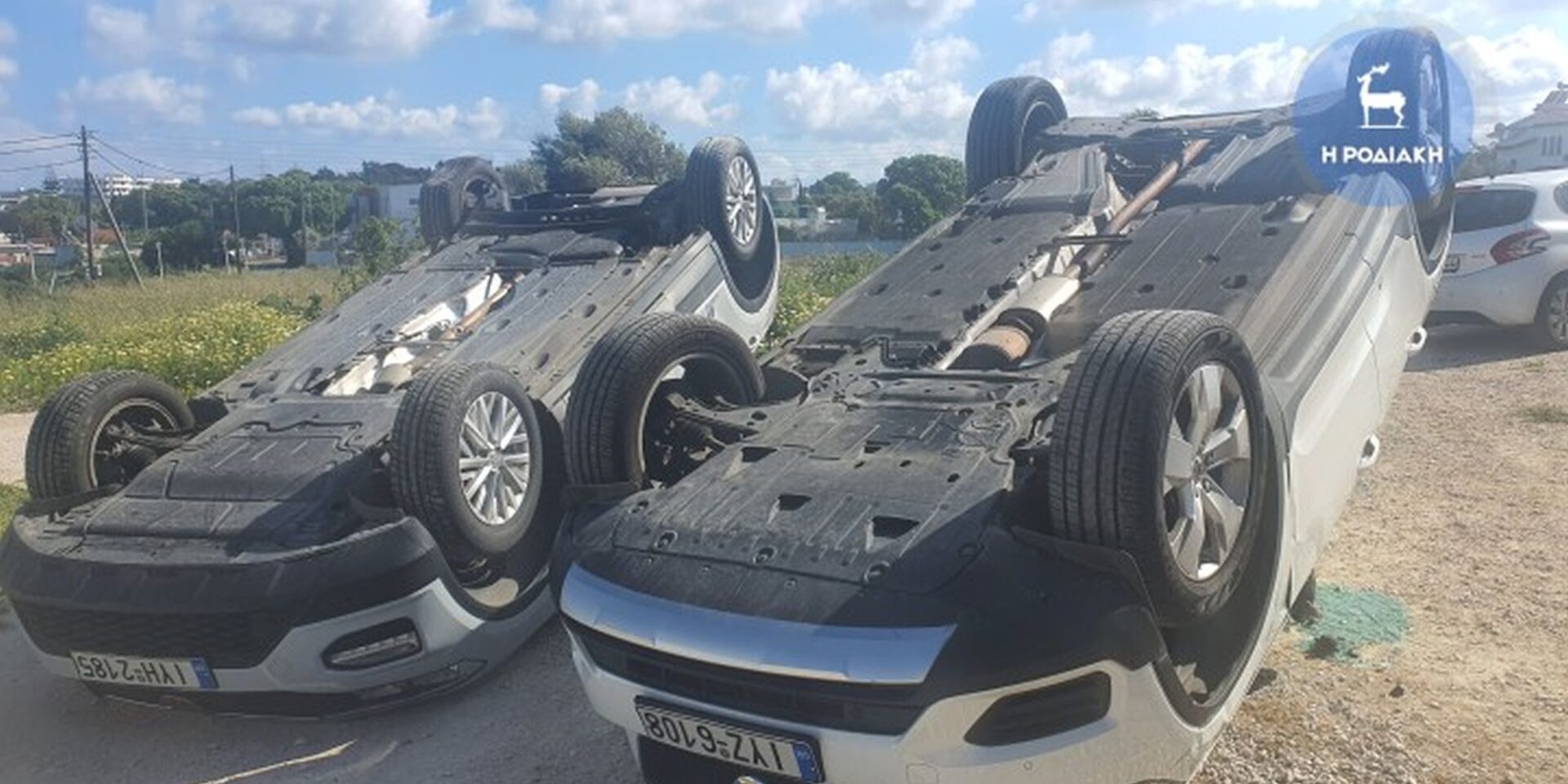Τα οχήματα της Uber στη Ρόδο που υπέστησαν φθορές