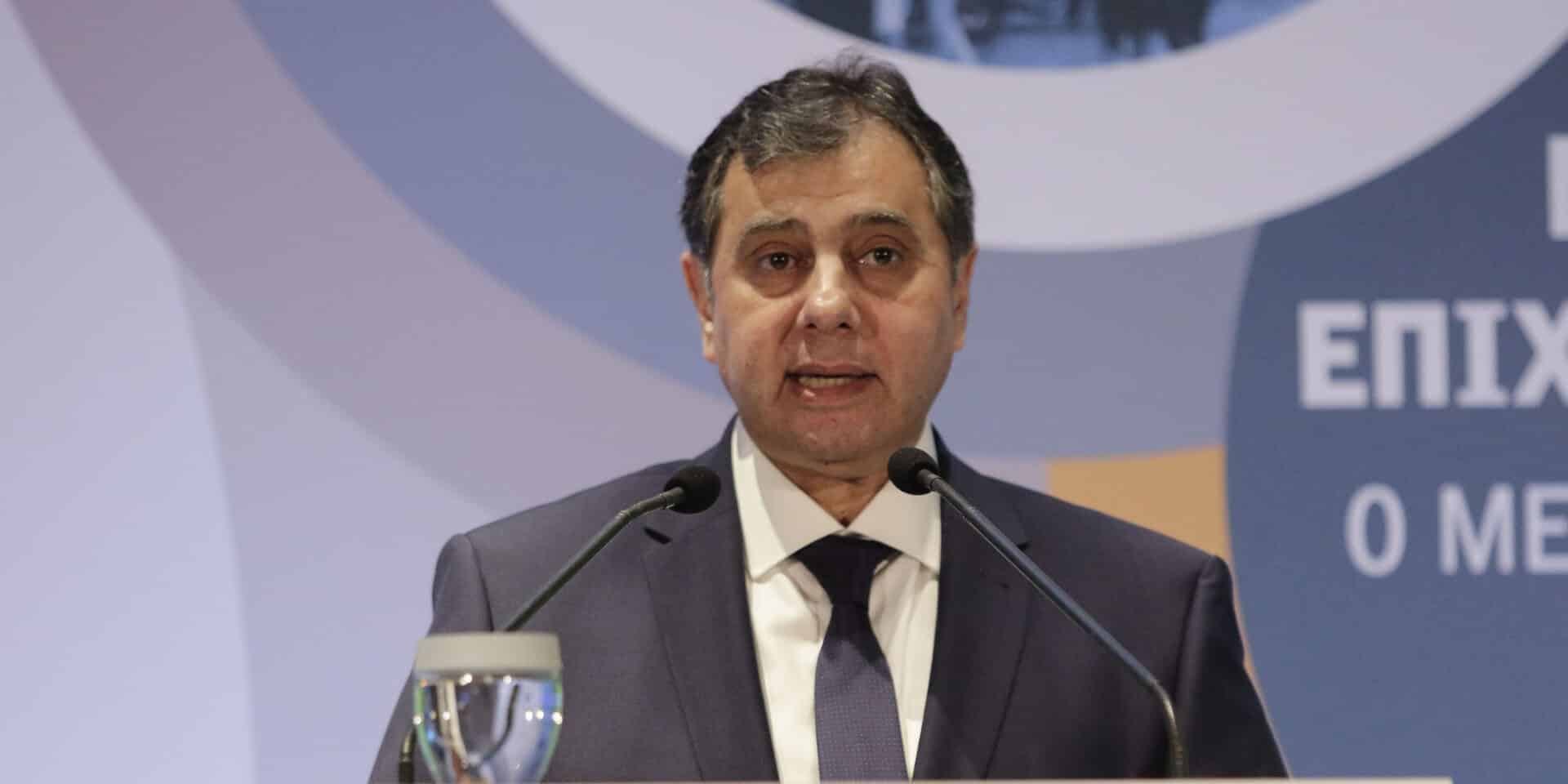 Ο πρόεδρος του Εμπορικού και Βιομηχανικού Επιμελητηρίου Πειραιά Βασίλης Κορκίδης