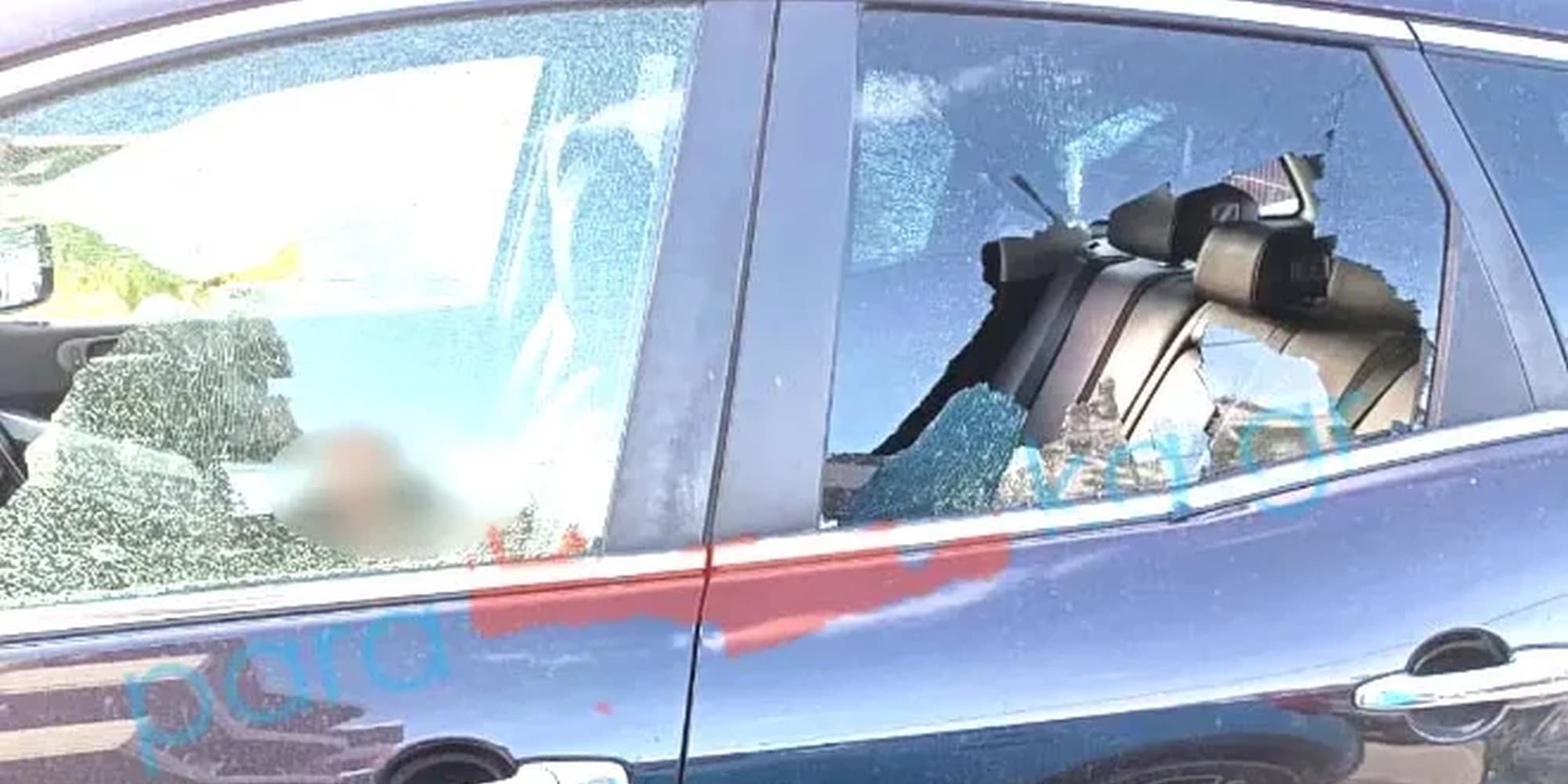 Το όχημα που δέχθηκε πυροβολισμούς στα Χανιά