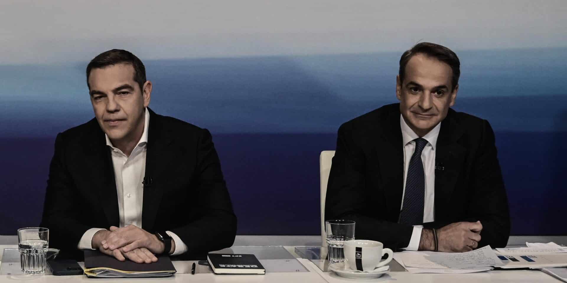 Ο Αλέξης Τσίπρας και ο Κυριάκος Μητσοτάκης