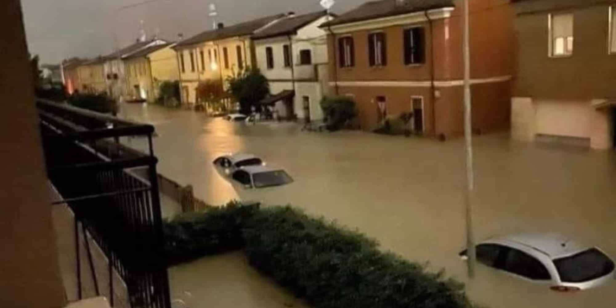Εικόνα από τις πλημμύρες στην Ιταλία