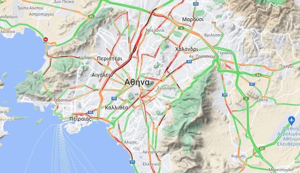 Kinisi 5 5 23 - Κίνηση τώρα: Ουρές χιλιομέτρων στον Κηφισό - Δείτε live τον χάρτη