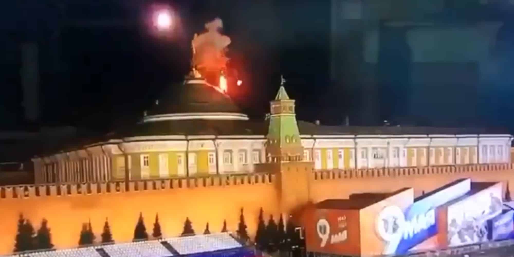 Εικόνα από την επίθεση στο Κρεμλίνο