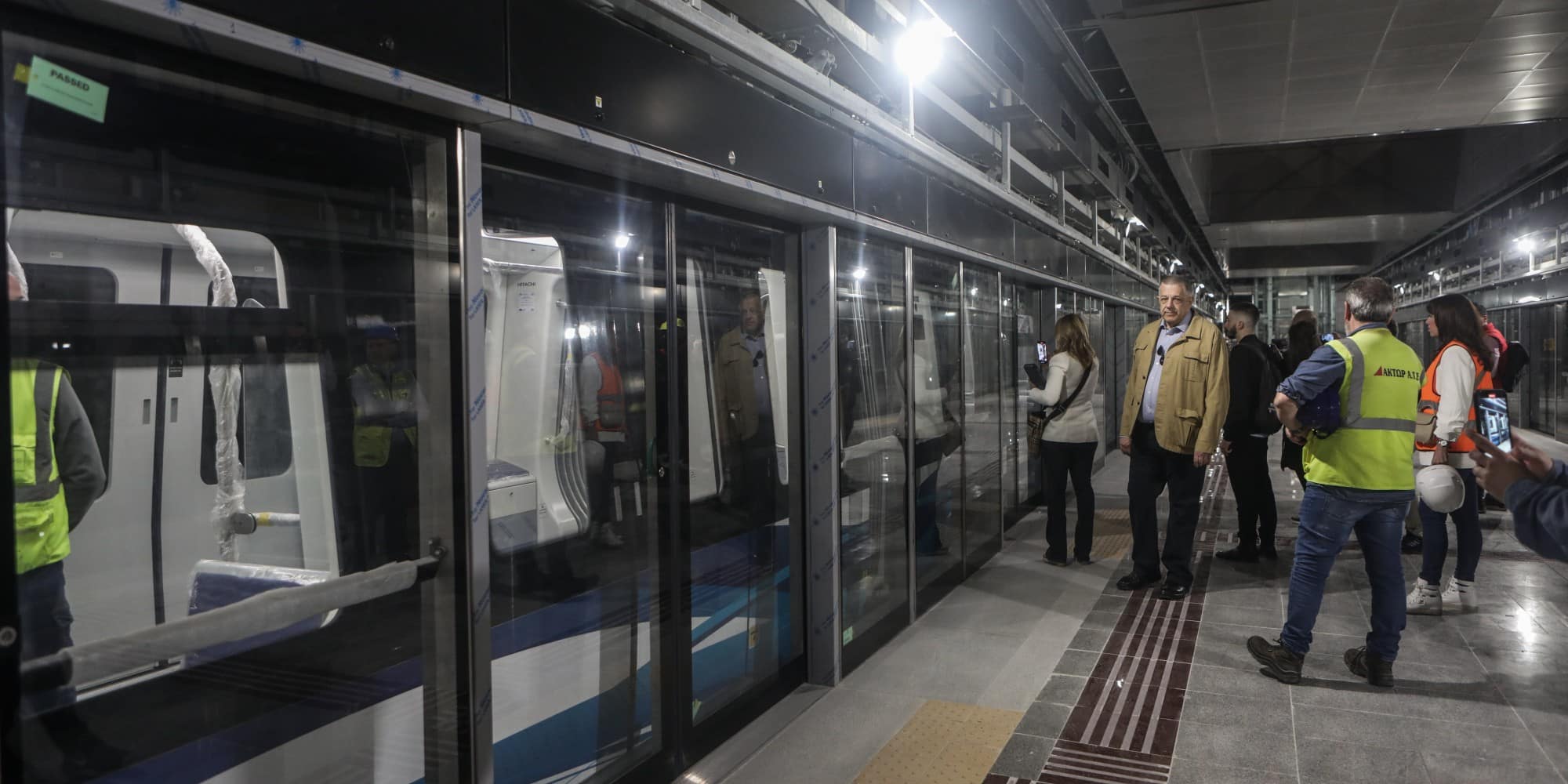 Metro Thessaloniki apovathra 18 5 23 - Το μετρό Θεσσαλονίκης έκανε το πρώτο δρομολόγιο με επιβάτες - Δείτε εικόνες & βίντεο