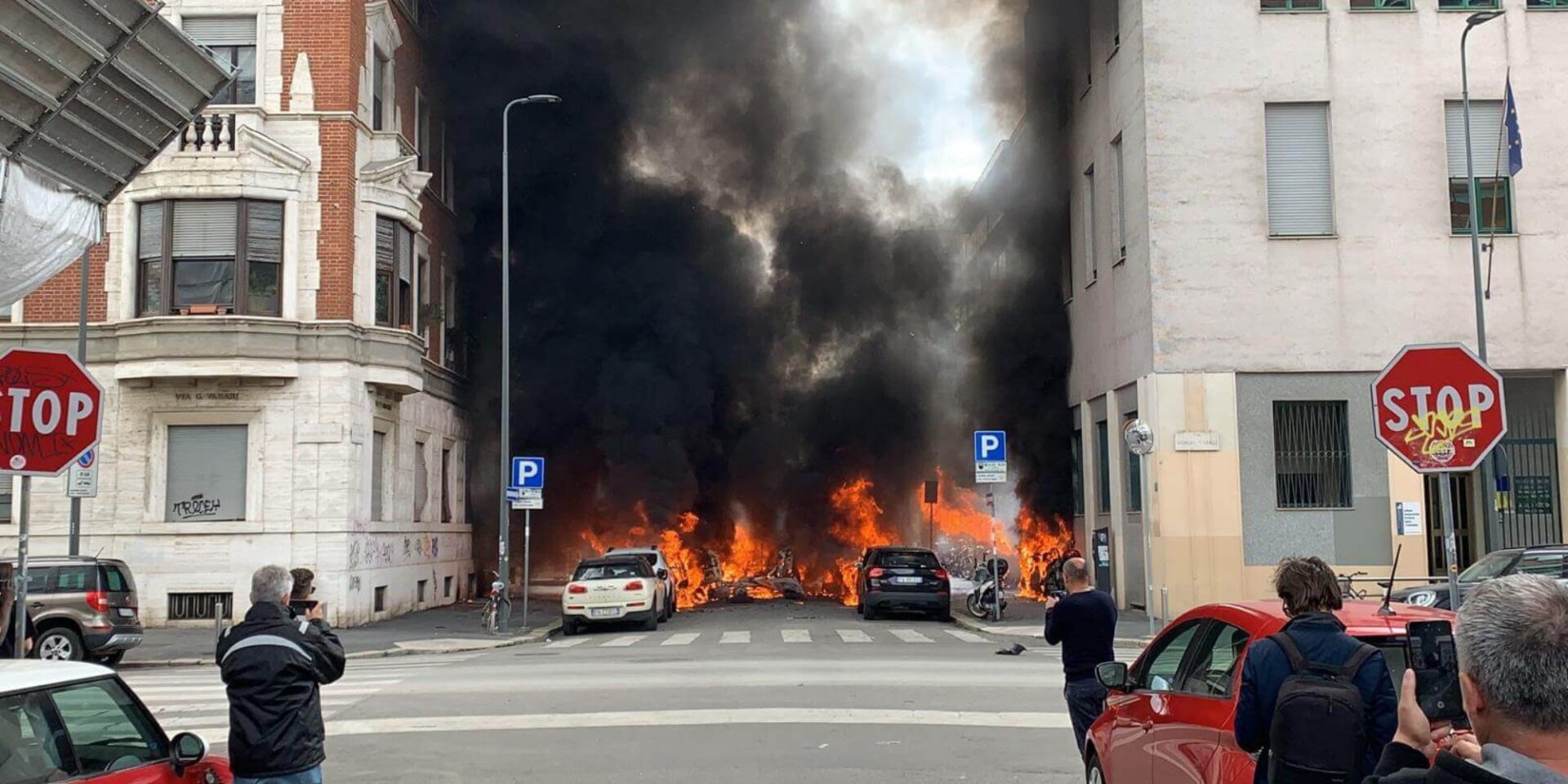 Εικόνα από το σημείο στο Μιλάνο