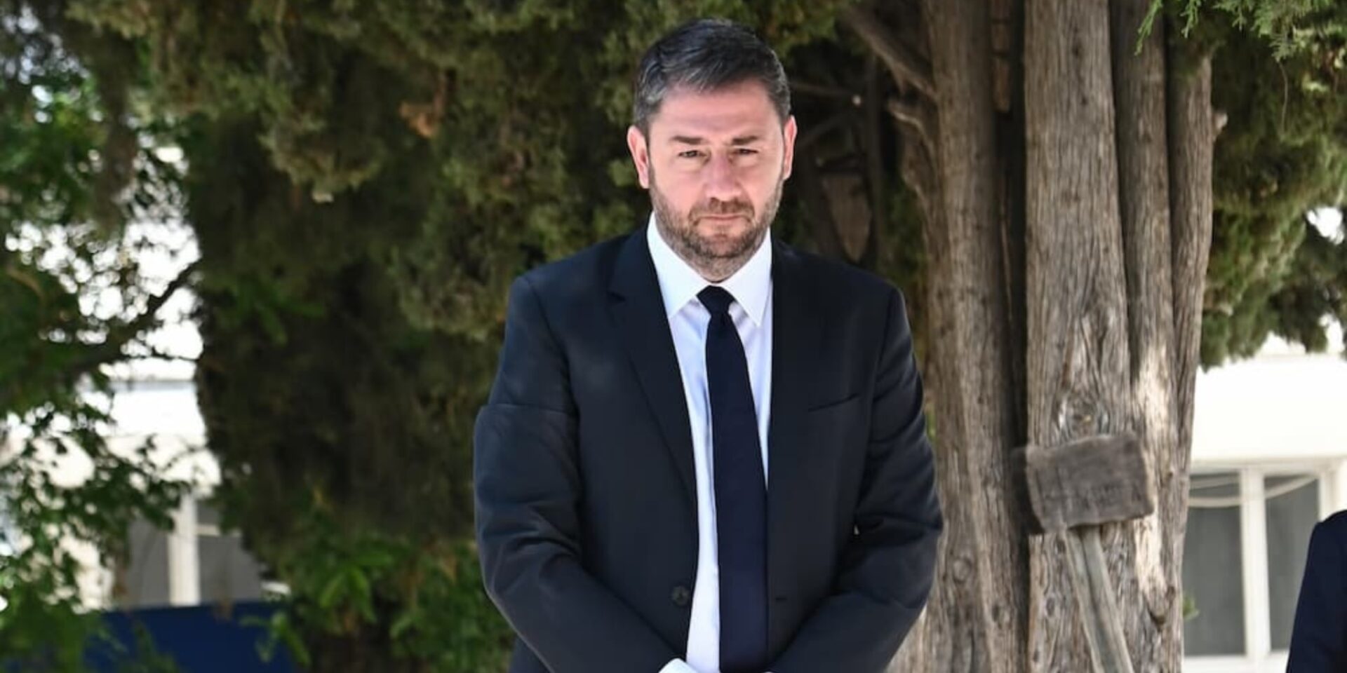 Ο Νίκος Ανδρουλάκης στον τάφο της της Φώφης Γεννηματά