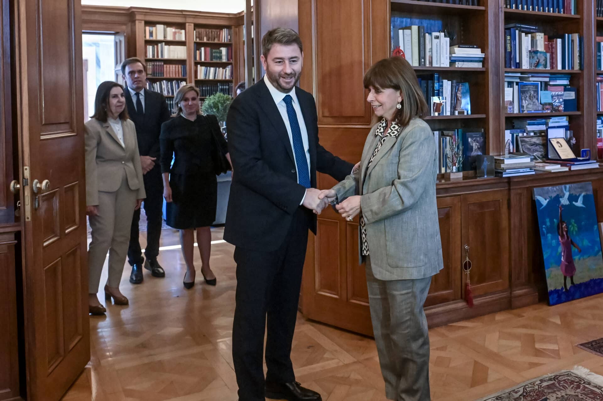 Ο Νίκος Ανδρουλάκης στο Προεδρικό Μέγαρο