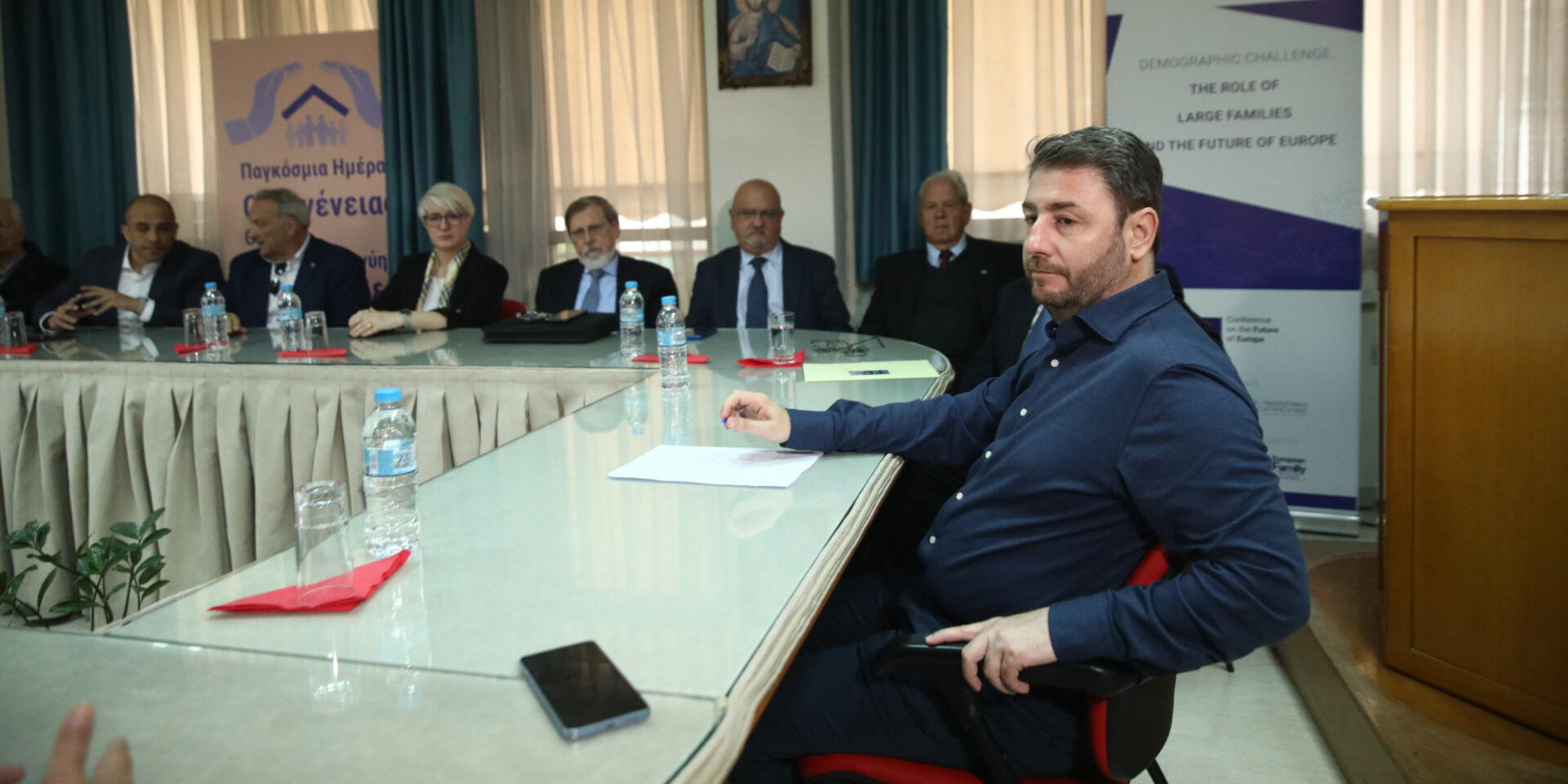 Συνάντηση Ανδρουλάκη με πολύτεκνους