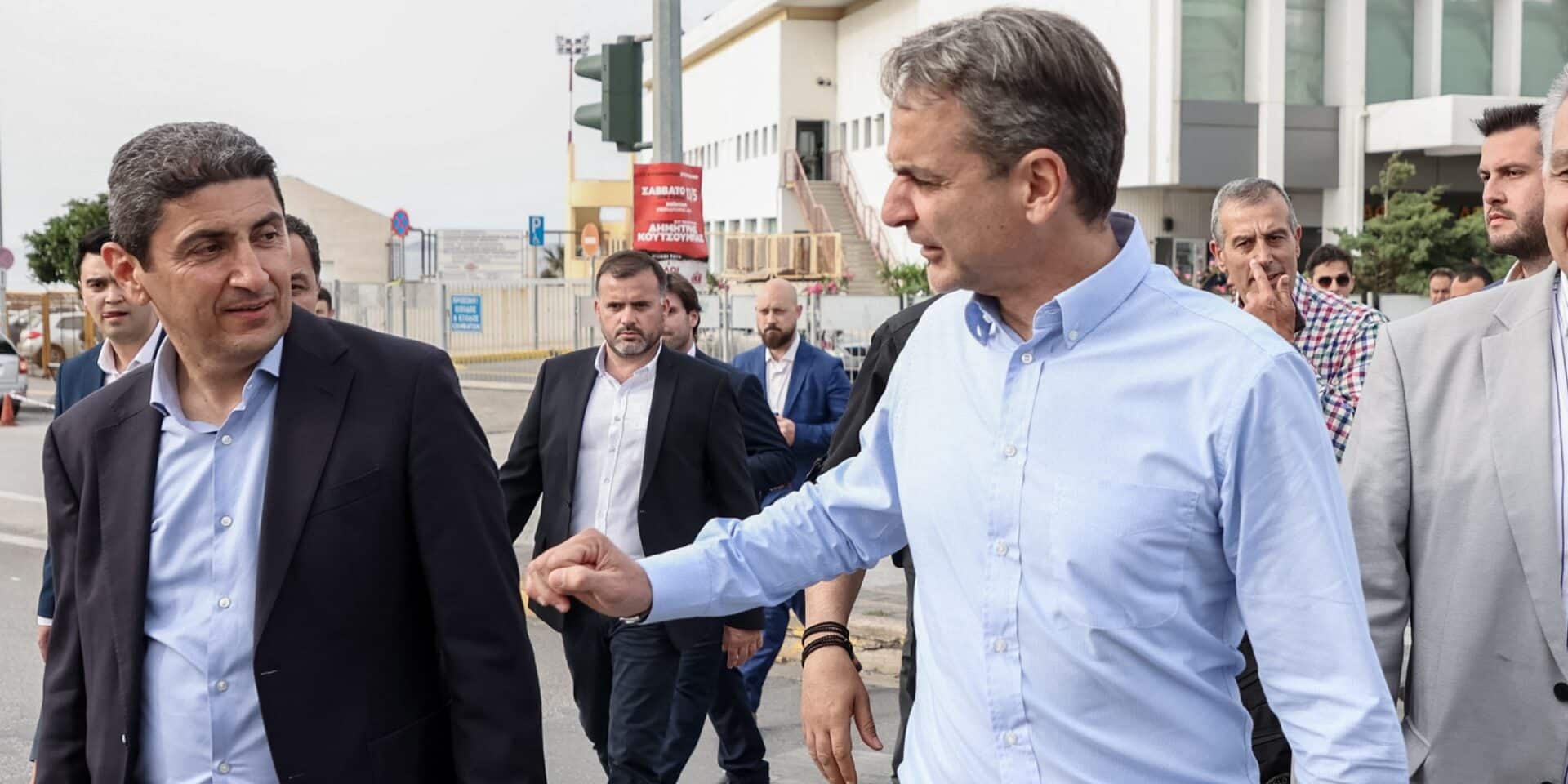 Ο Λευτέρης Αυγενάκης και ο Κυριάκος Μητσοτάκης