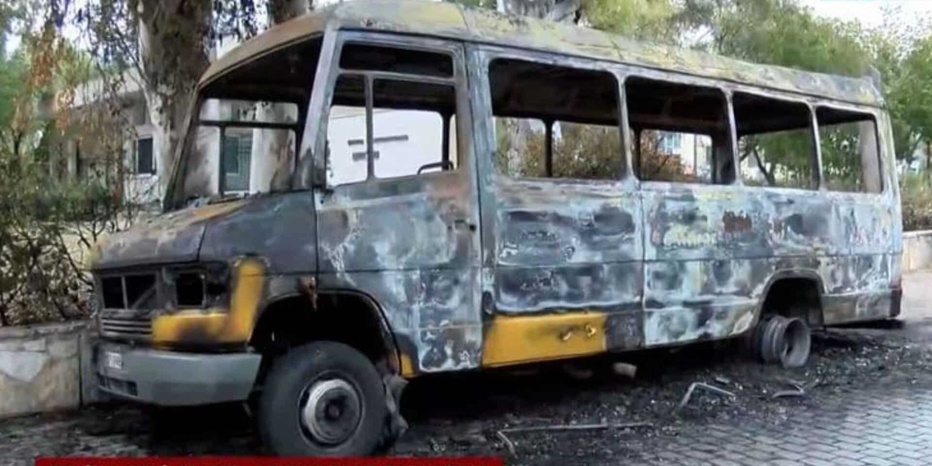 Εικόνα από τα επεισόδια στην Πανεπιστημιούπολη