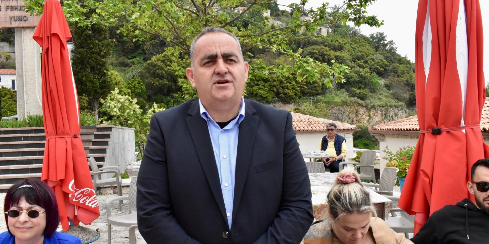 Ο Φρέντι Μπελέρης στην Αλβανία