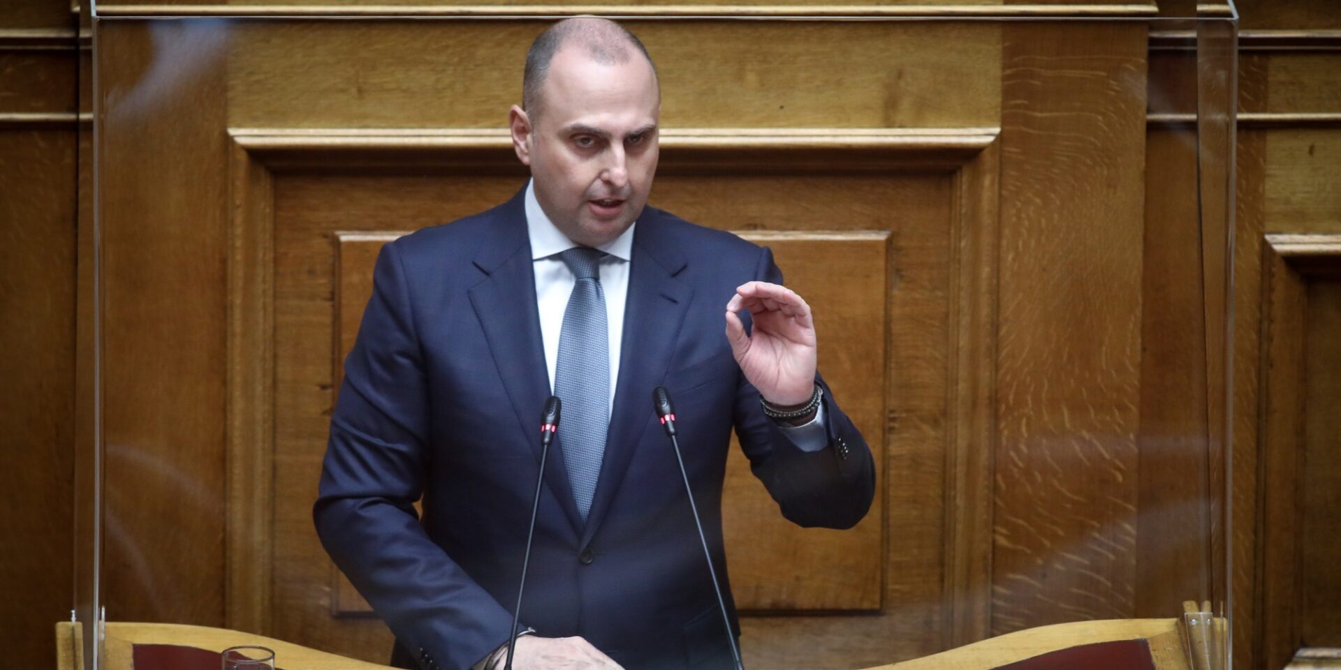 Ο υφυπουργός Μεταφορών και Υποδομών Γιώργος Καραγιάννης