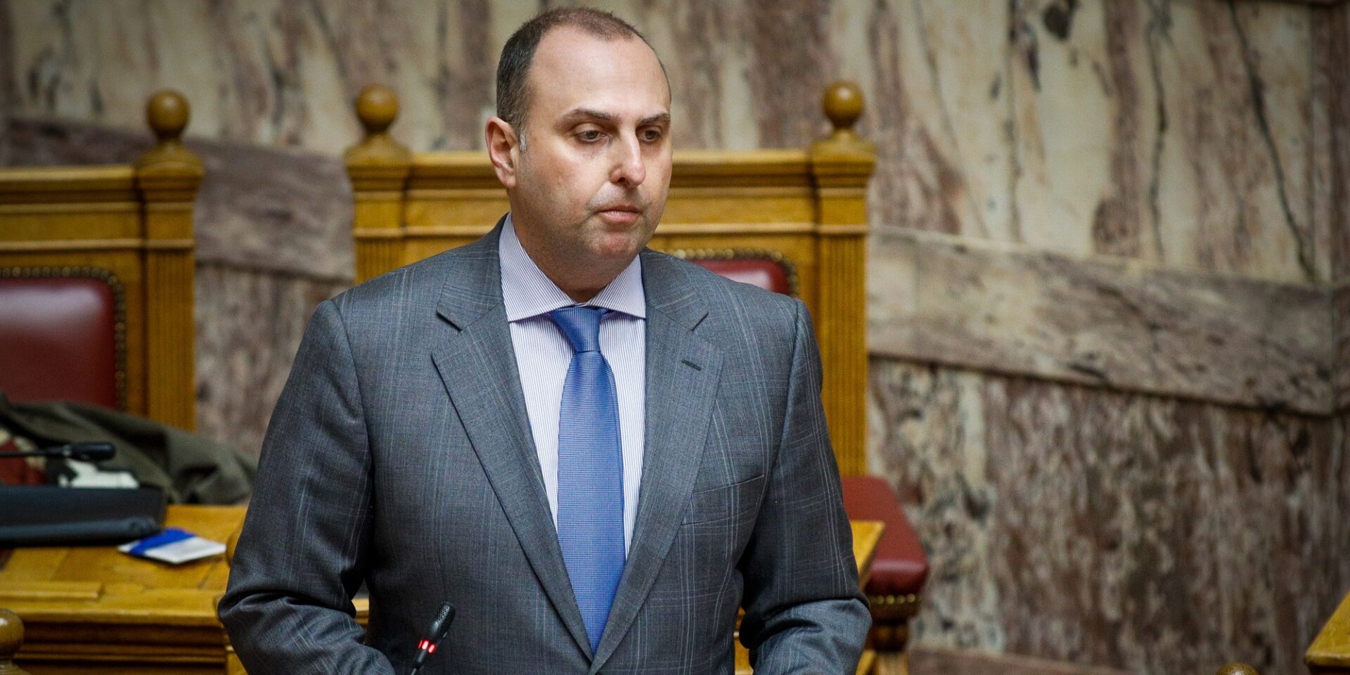Ο υφυπουργός Μεταφορών και Υποδομών Γιώργος Καραγιάννης