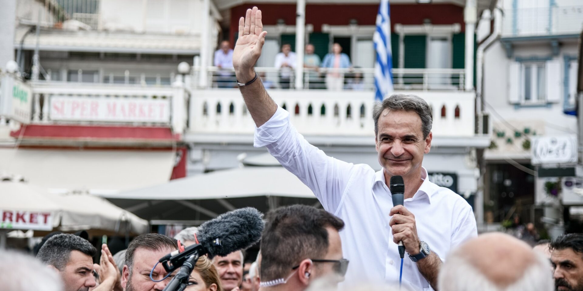 Ο Κυριάκος Μητσοτάκης στην Άρτα