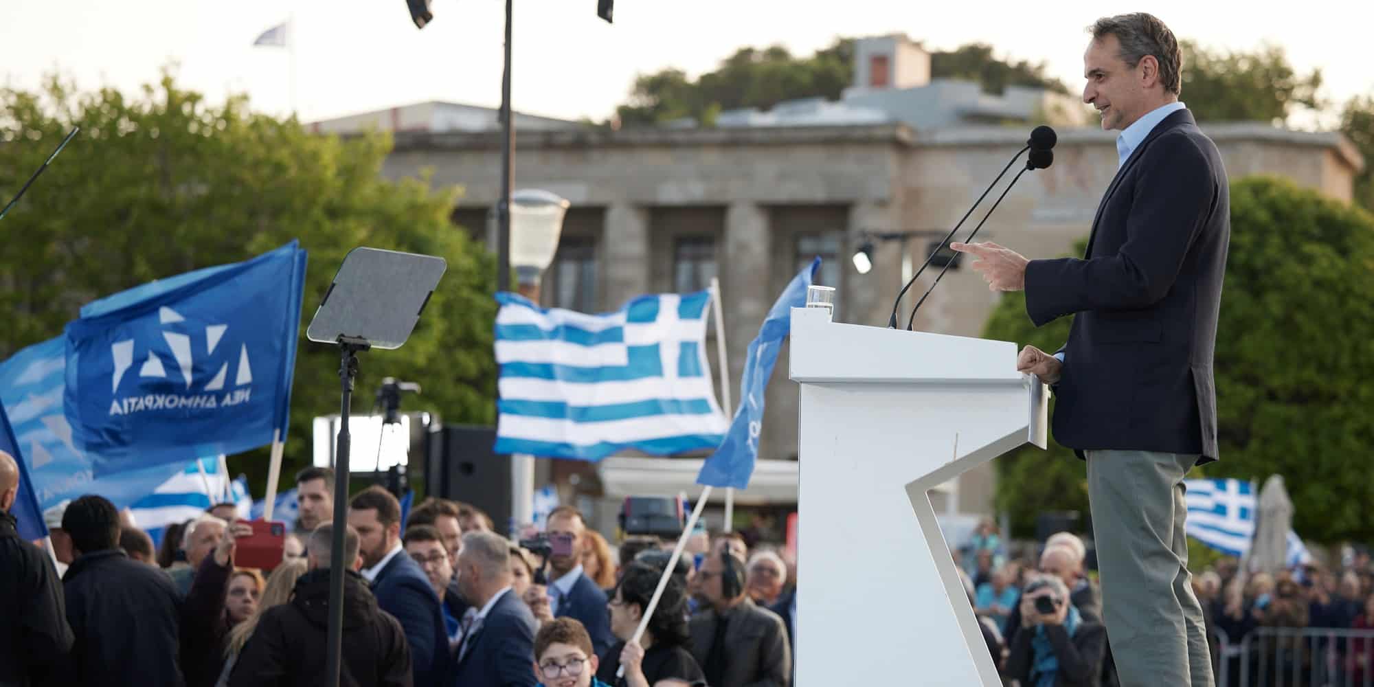 Ο Κυριάκος Μητσοτάκης στη Ρόδο