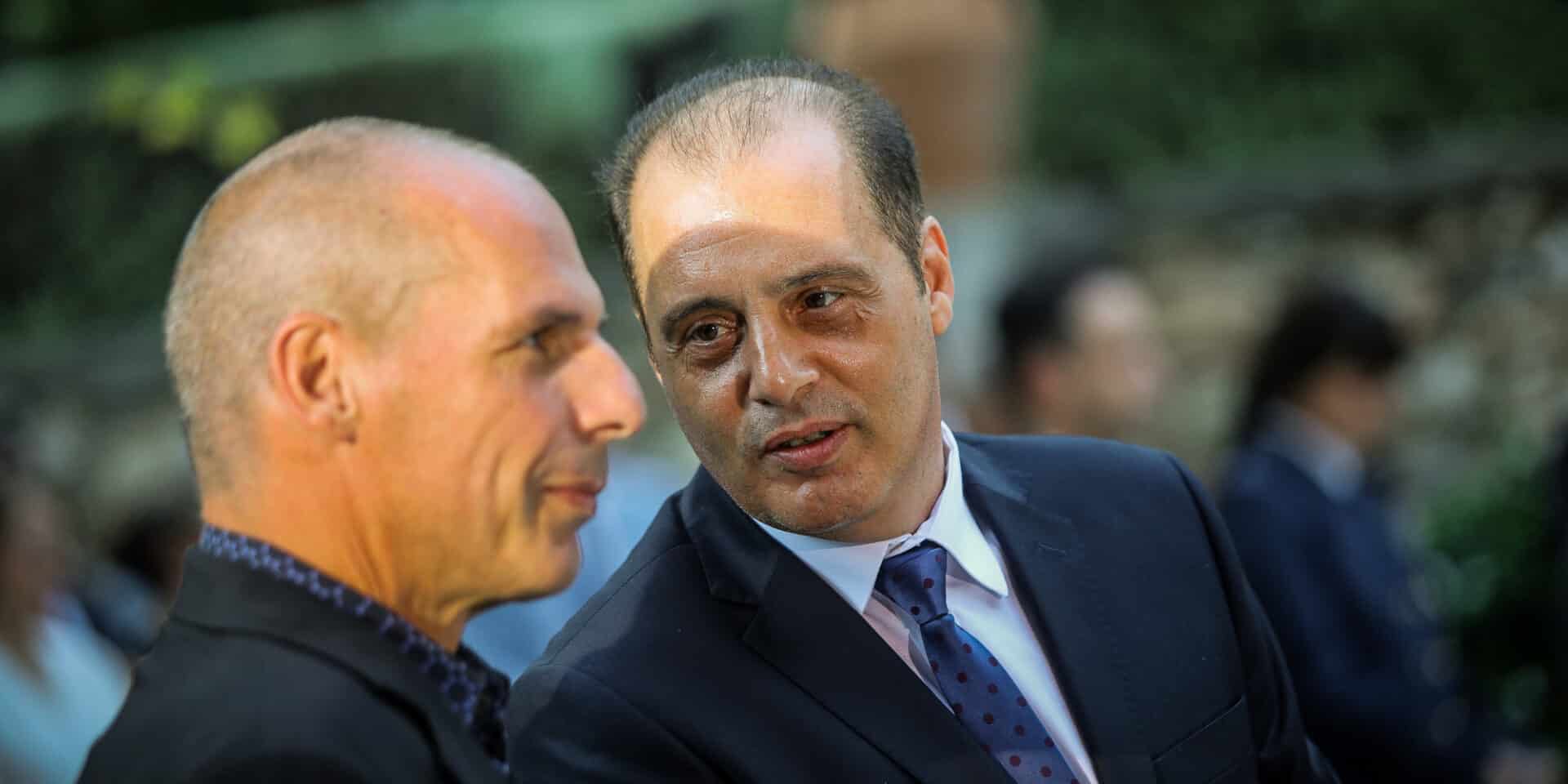 Ο Κυριάκος Βελόπουλος με τον Γιάνη Βαρουφάκη