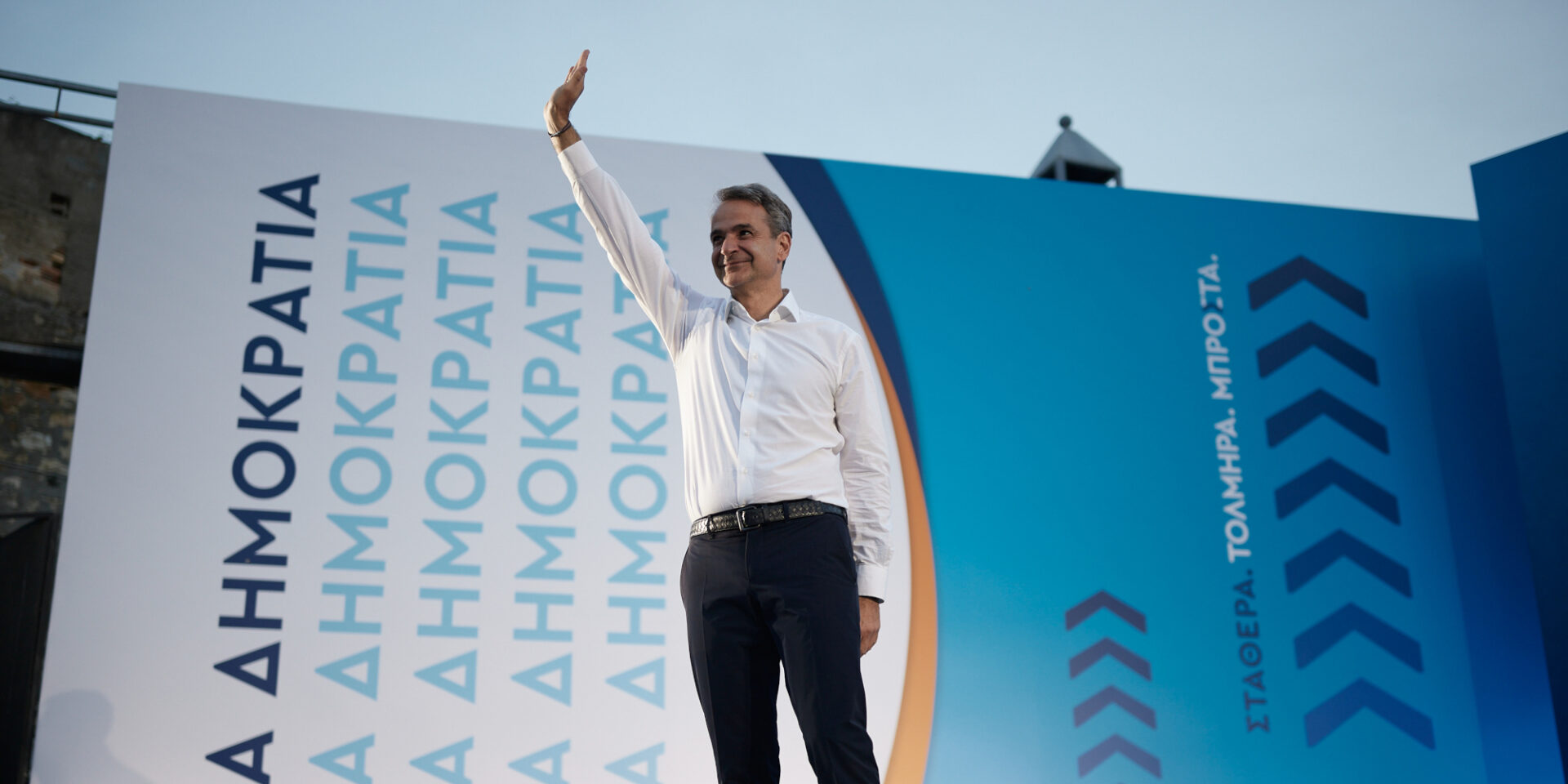 Ο Κυριάκος Μητσοτάκης στο Ηράκλειο Κρήτης