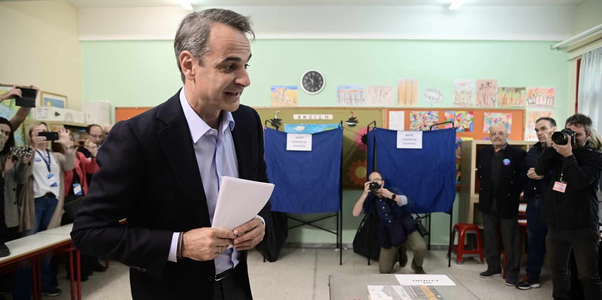 Ο Κυριάκος Μητσοτάκης ψήφισε στις εκλογές