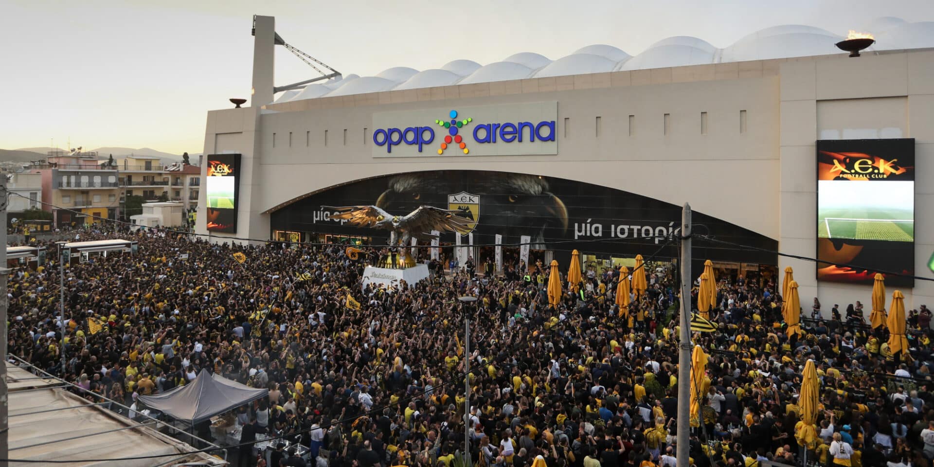 Οι φίλοι της ΑΕΚ στη Νέα Φιλαδέλφεια