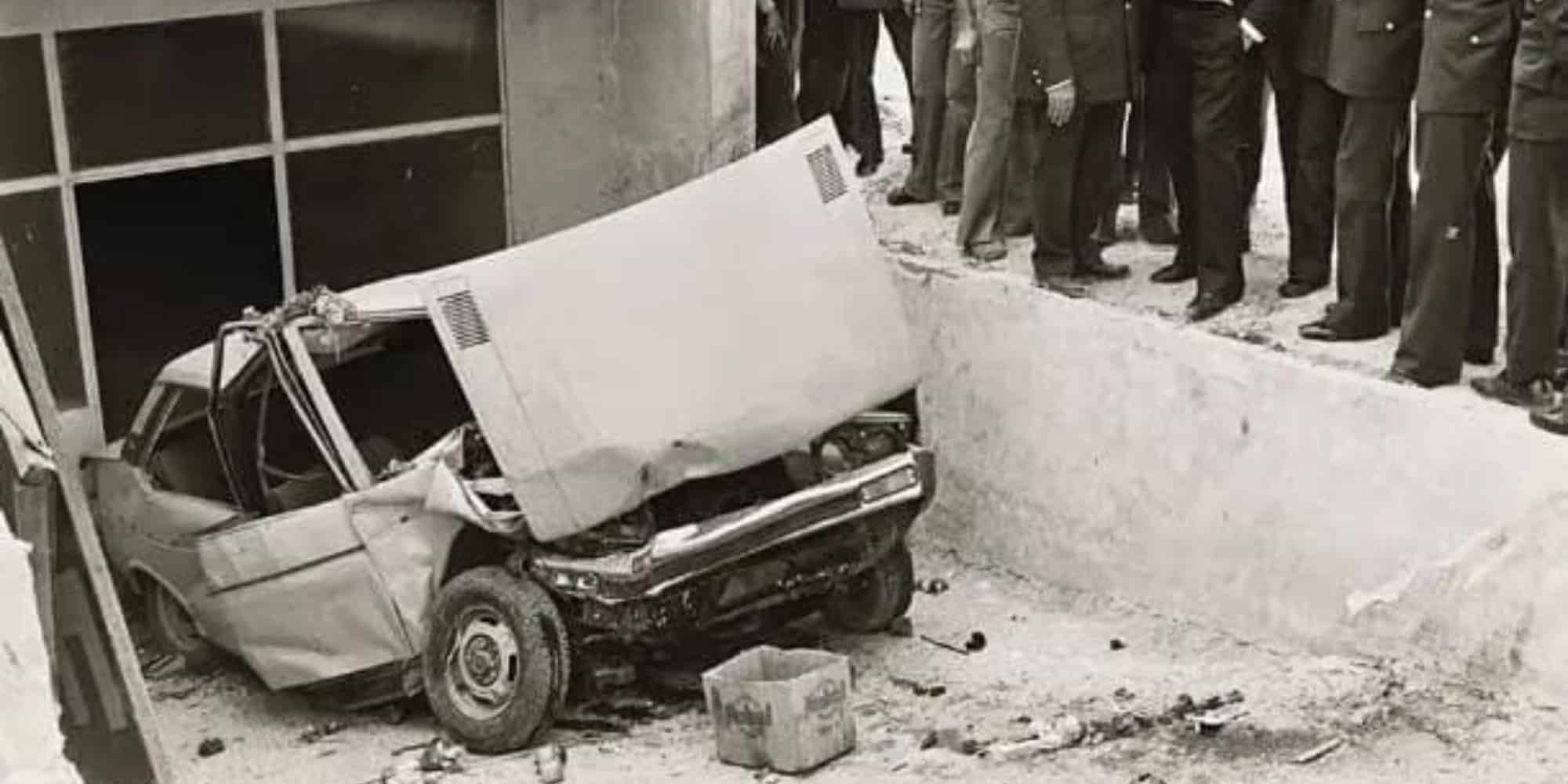 Το αυτοκίνητο του Αλέκου Παναγούλη που σκοτώθηκε την Πρωτομαγιά του 1976