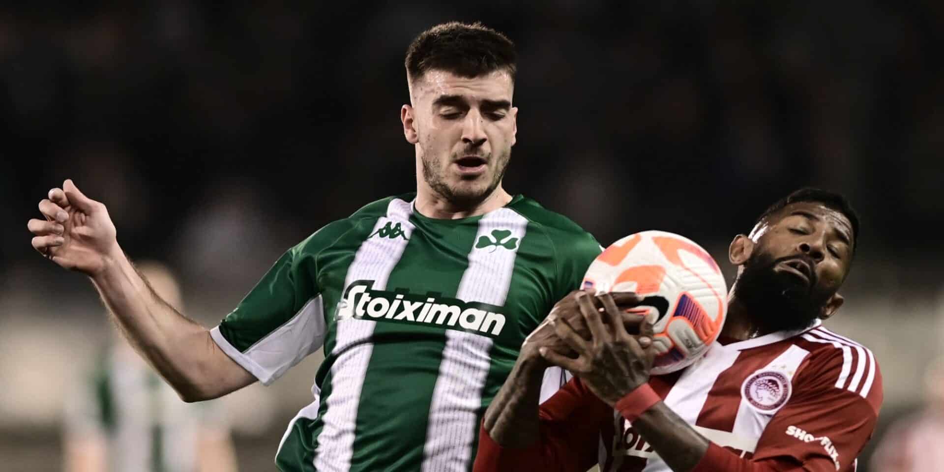 Φάση από Παναθηναϊκός-Ολυμπιακός στην Super League