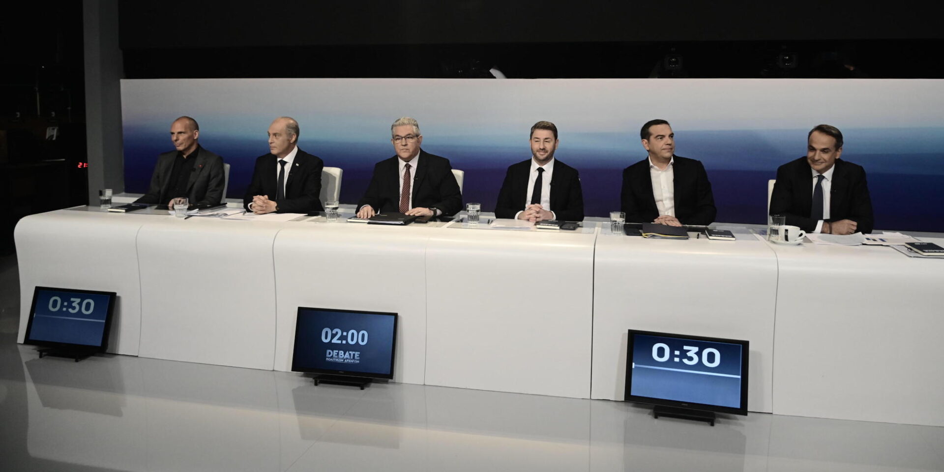 Οι πολιτικοί αρχηγοί στο ντιμπέιτ