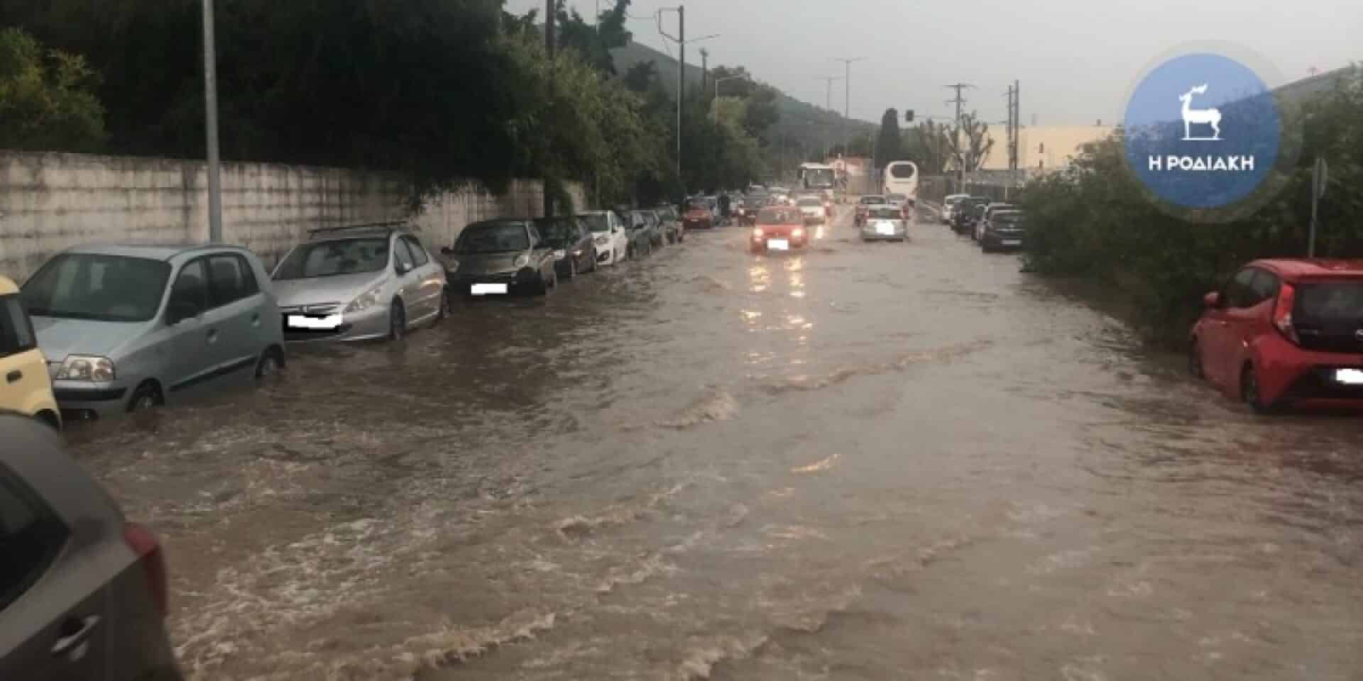 Κακοκαιρία στη Ρόδο