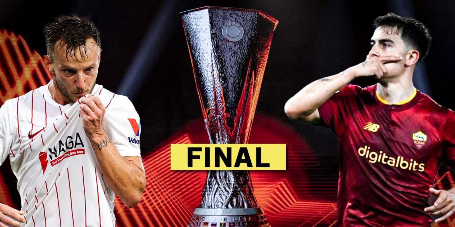 Τελικός Europa League με τον Ράκιτιτς της Σεβίλλης και τον Ντιμπάλα της Ρόμα