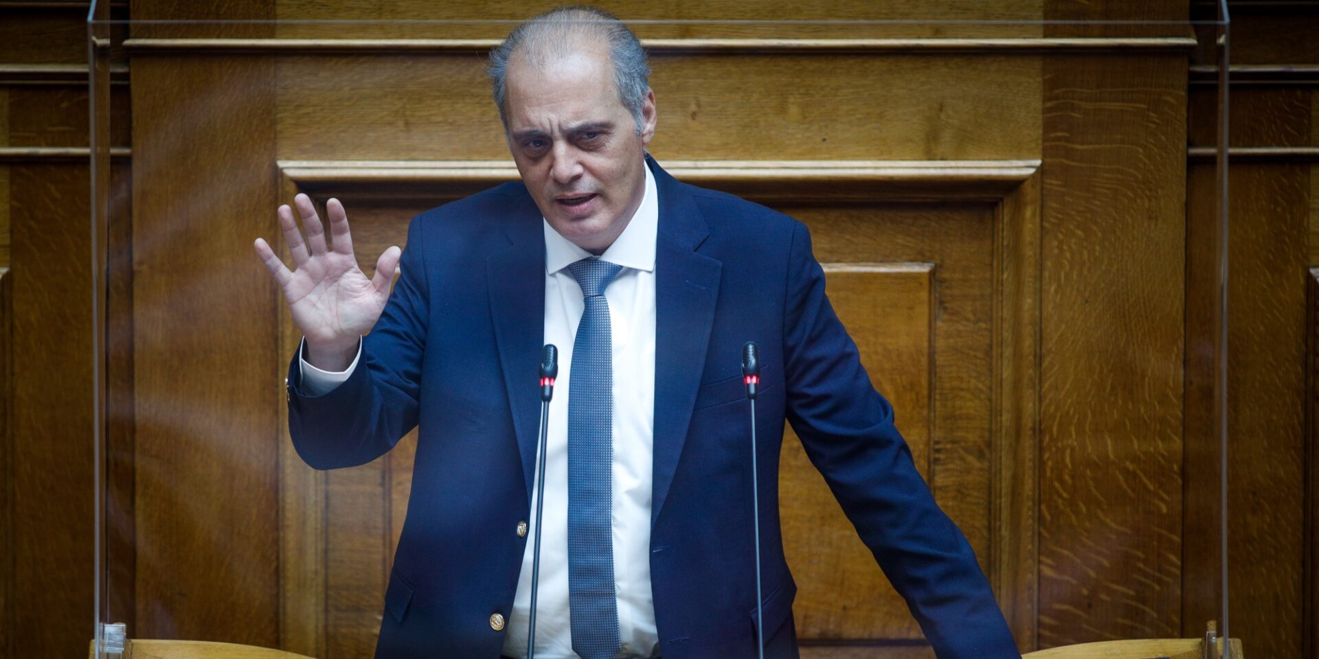O πρόεδρος της Ελληνικής Λύσης, Κυριάκος Βελόπουλος
