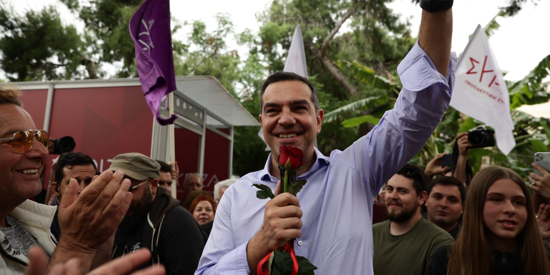 Ο Αλέξης Τσίπρας σε ομιλία