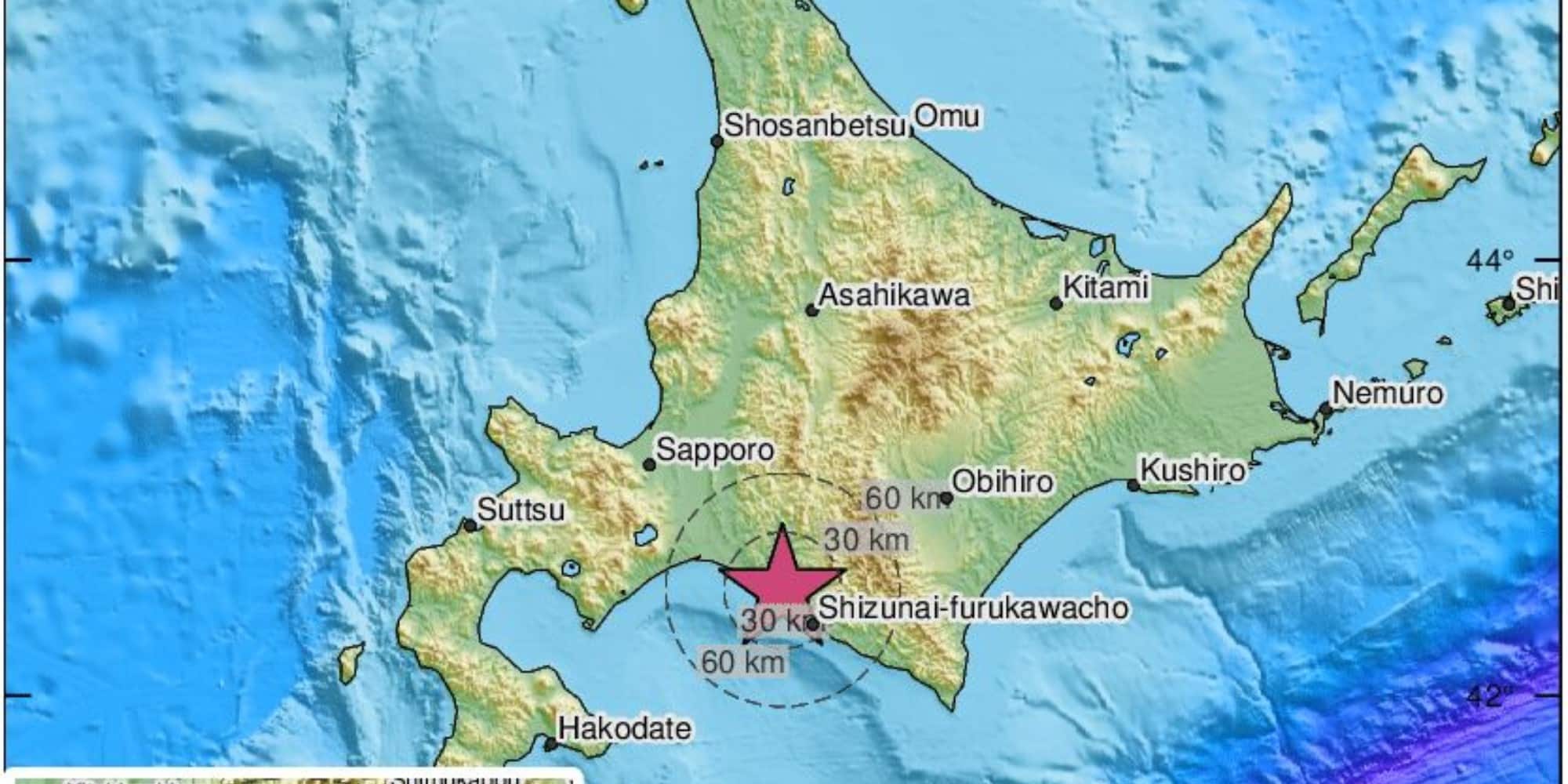 Το επίκεντρο του σεισμού στην Ιαπωνία