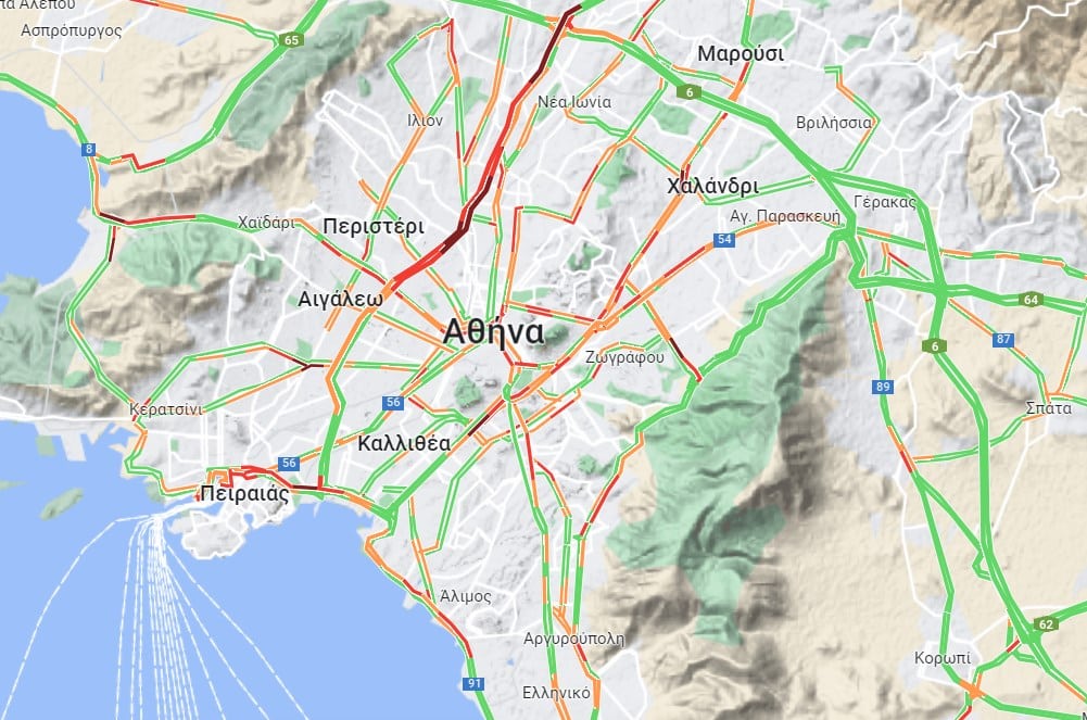 Kinisi 29 6 23 - Κίνηση τώρα: Μεγάλες καθυστερήσεις σε Κηφισό, Λεωφόρο Αθηνών και Μεσογείων - Δείτε LIVE τον χάρτη