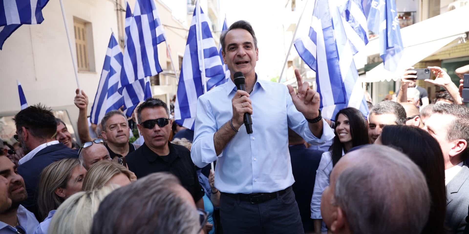 Ο Κυριάκος Μητσοτάκης σε ομιλία