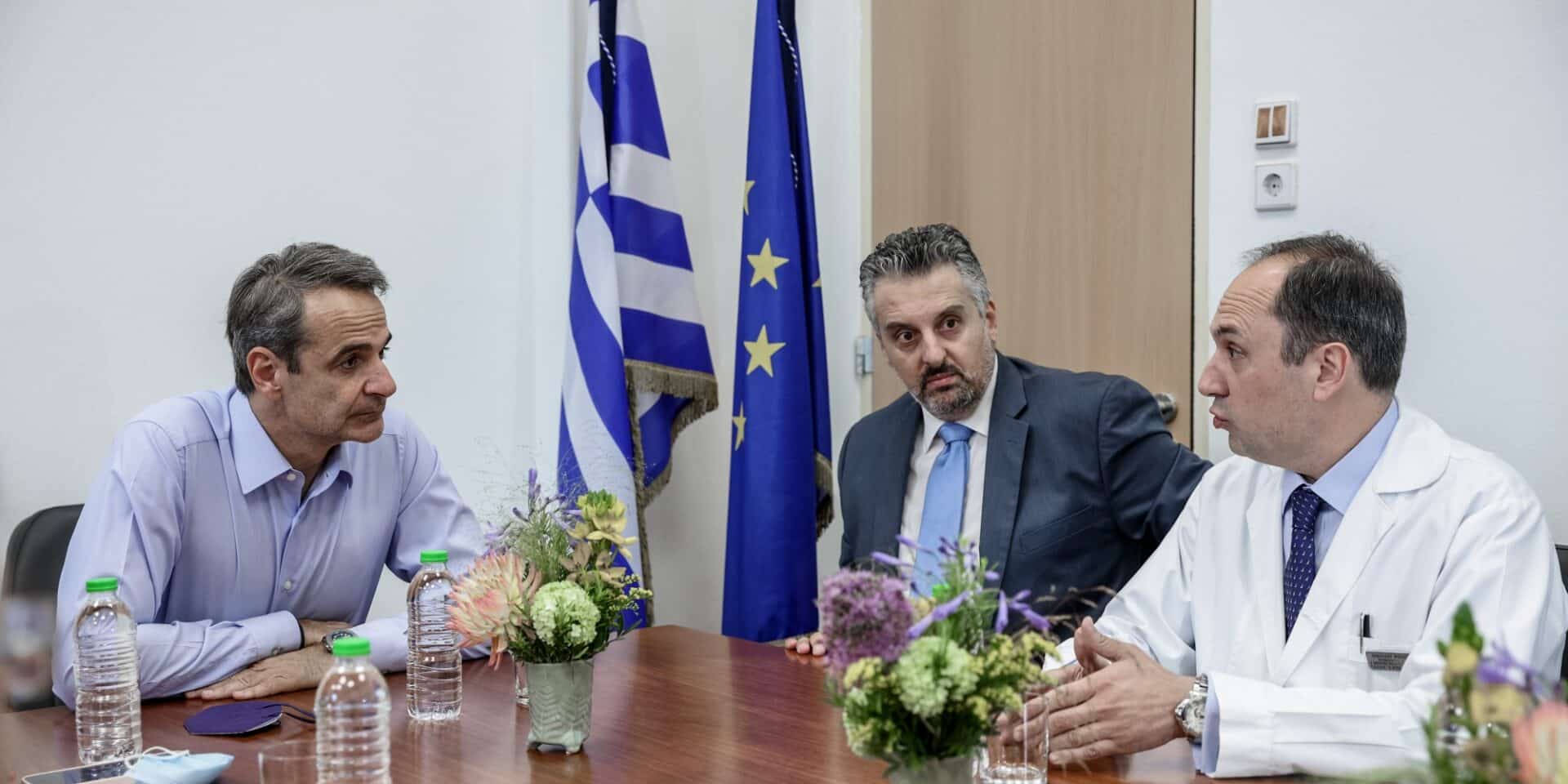 Ο Κυριάκος Μητσοτάκης επισκέφτηκε το νοσοκομείο «Άγιος Σάββας»