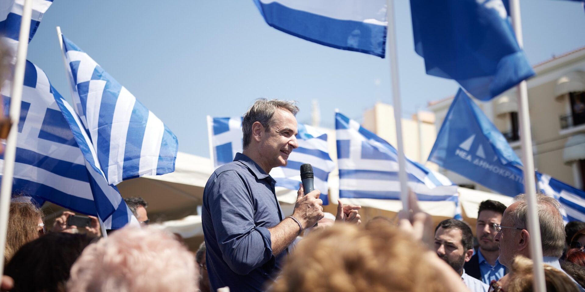 Ο Κυριάκος Μητσοτάκης μίλησε στην Αιδηψό