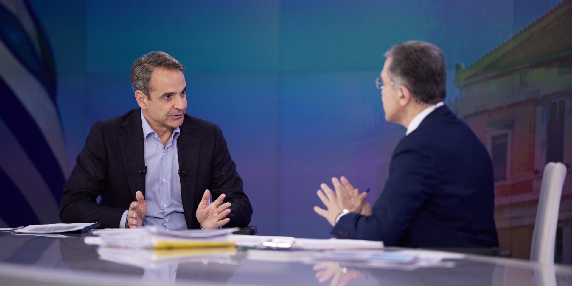 Ο Κυριάκος Μητσοτάκης έδωσε συνέντευξη στον ΣΚΑΪ