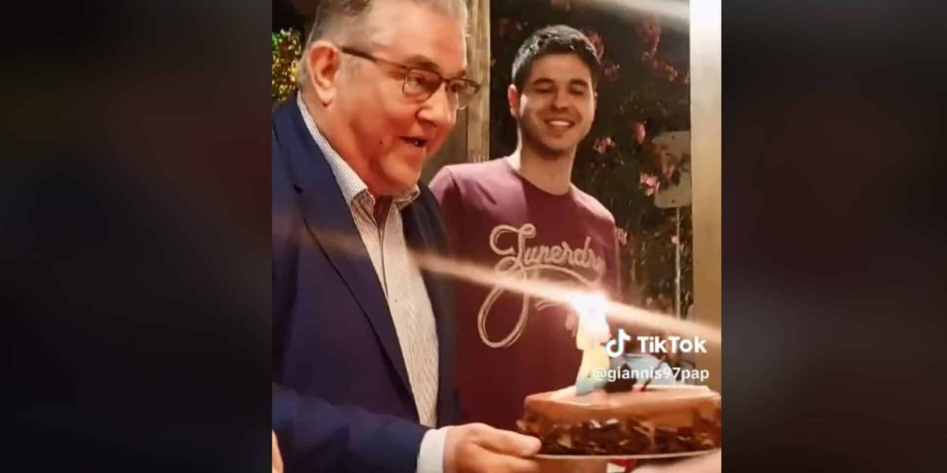 Ο Δημήτρης Κουτσούμπας πάει τούρτα έκπληξη