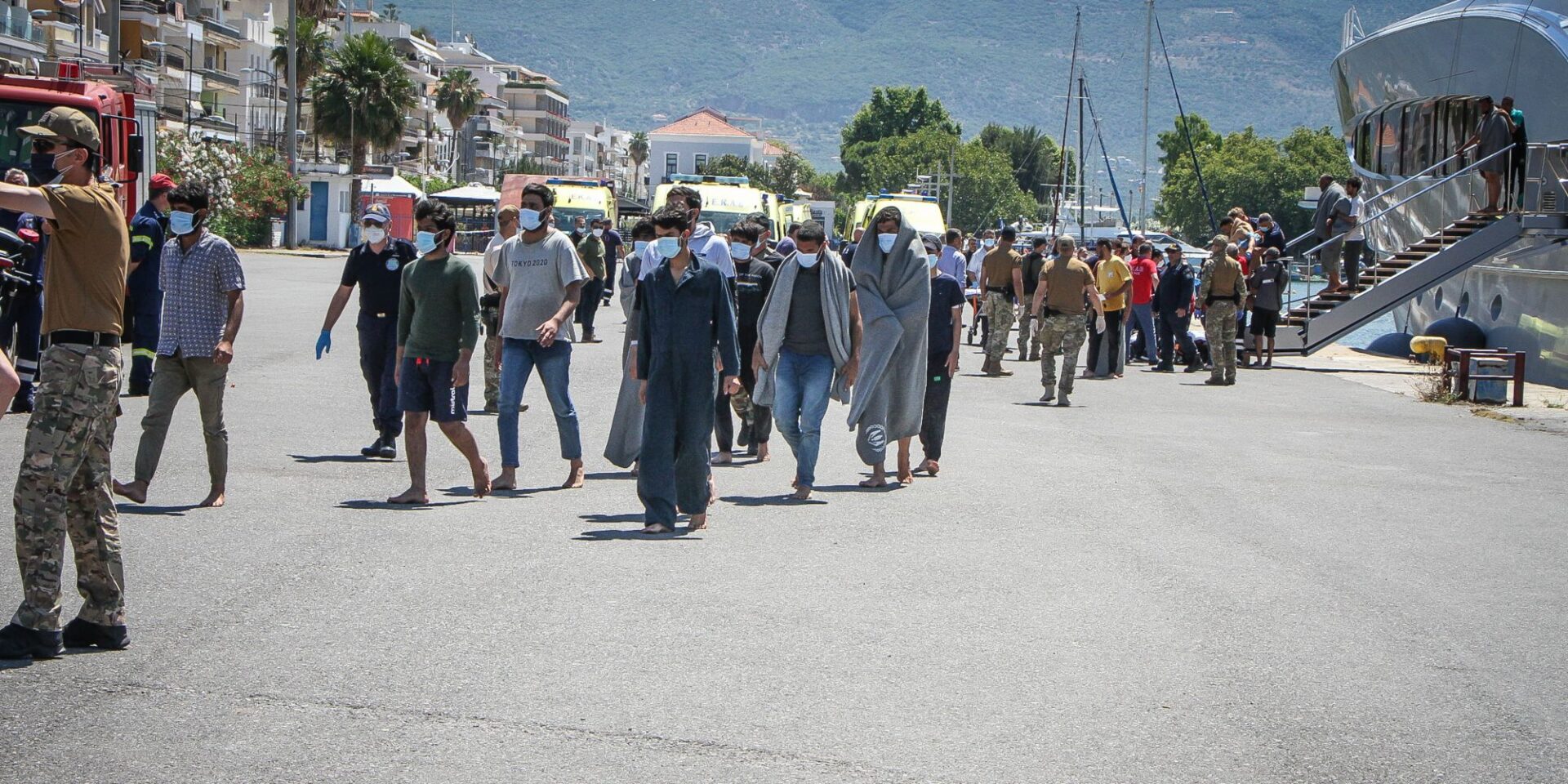 Μετανάστες που διασώθηκαν