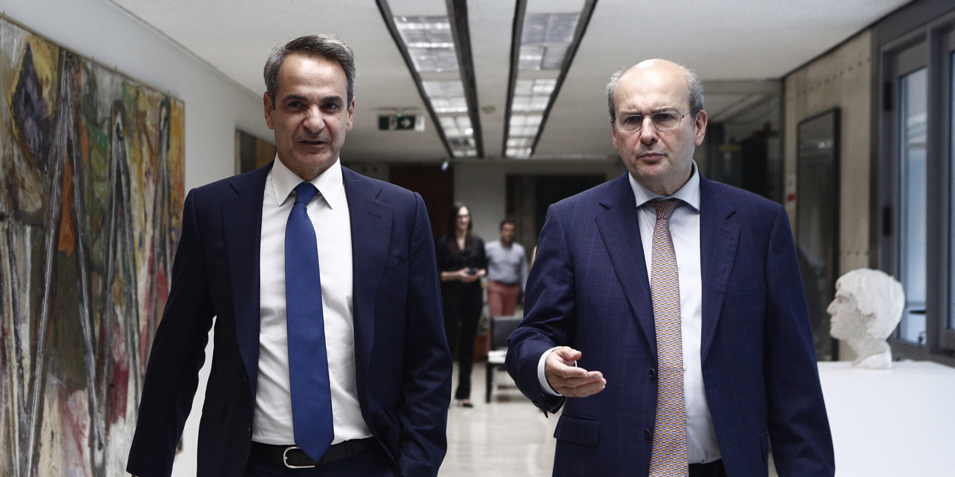 Ο Κυριάκος Μητσοτάκης με τον Κώστα Χατζηδάκη