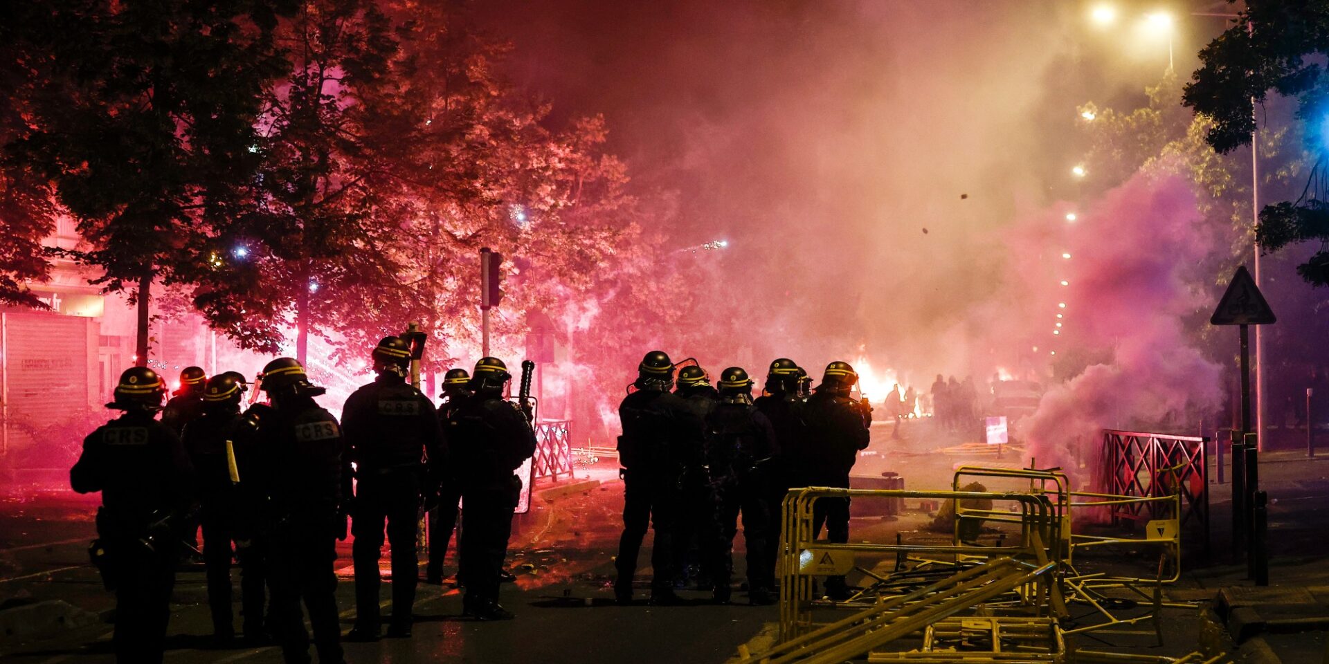 Εικόνα από τα επεισόδια στη Γαλλία