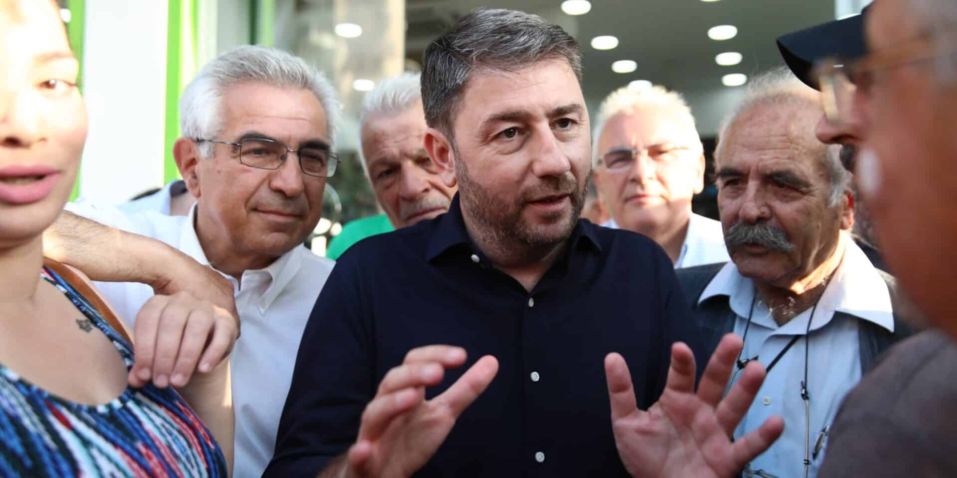 Ο Νίκος Ανδρουλάκης στο Αιγάλεω