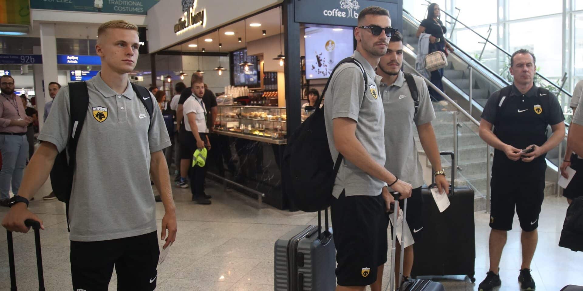 Η αποστολή της ΑΕΚ στο αεροδρόμιο