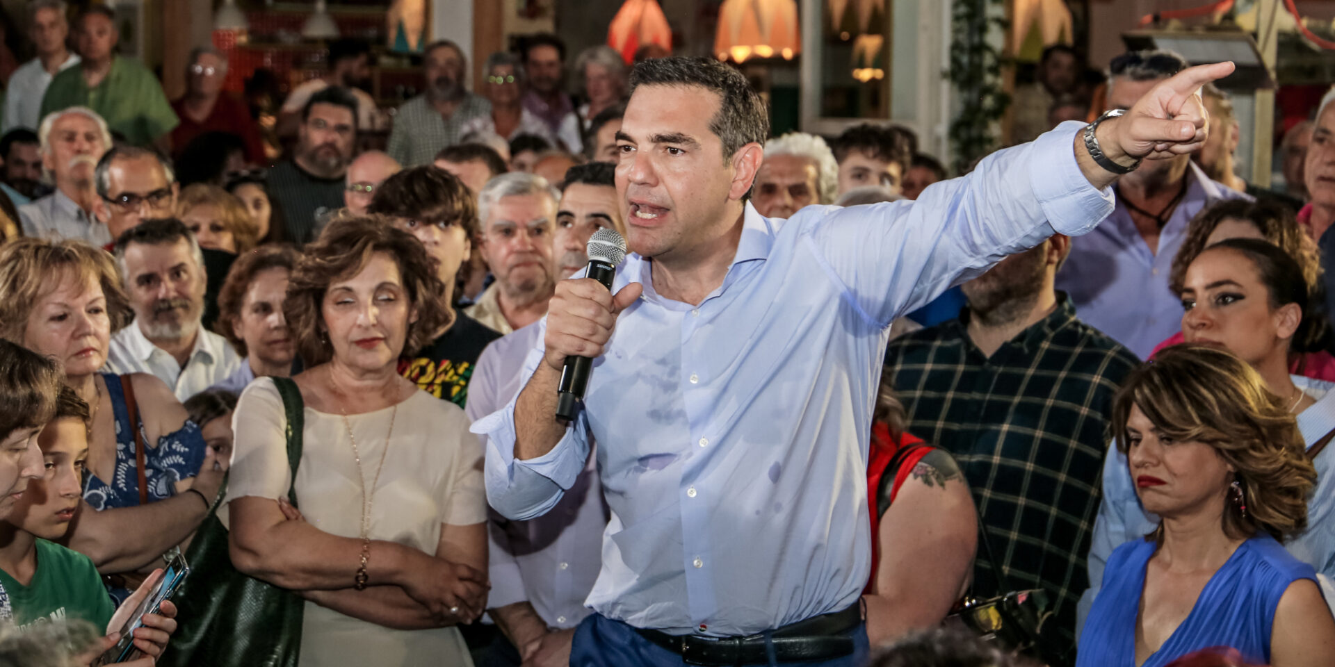 Περιοδεία του προέδρου του ΣΥΡΙΖΑ - Προοδευτική Συμμαχία Αλέξη Τσίπρα στη Λάρισα