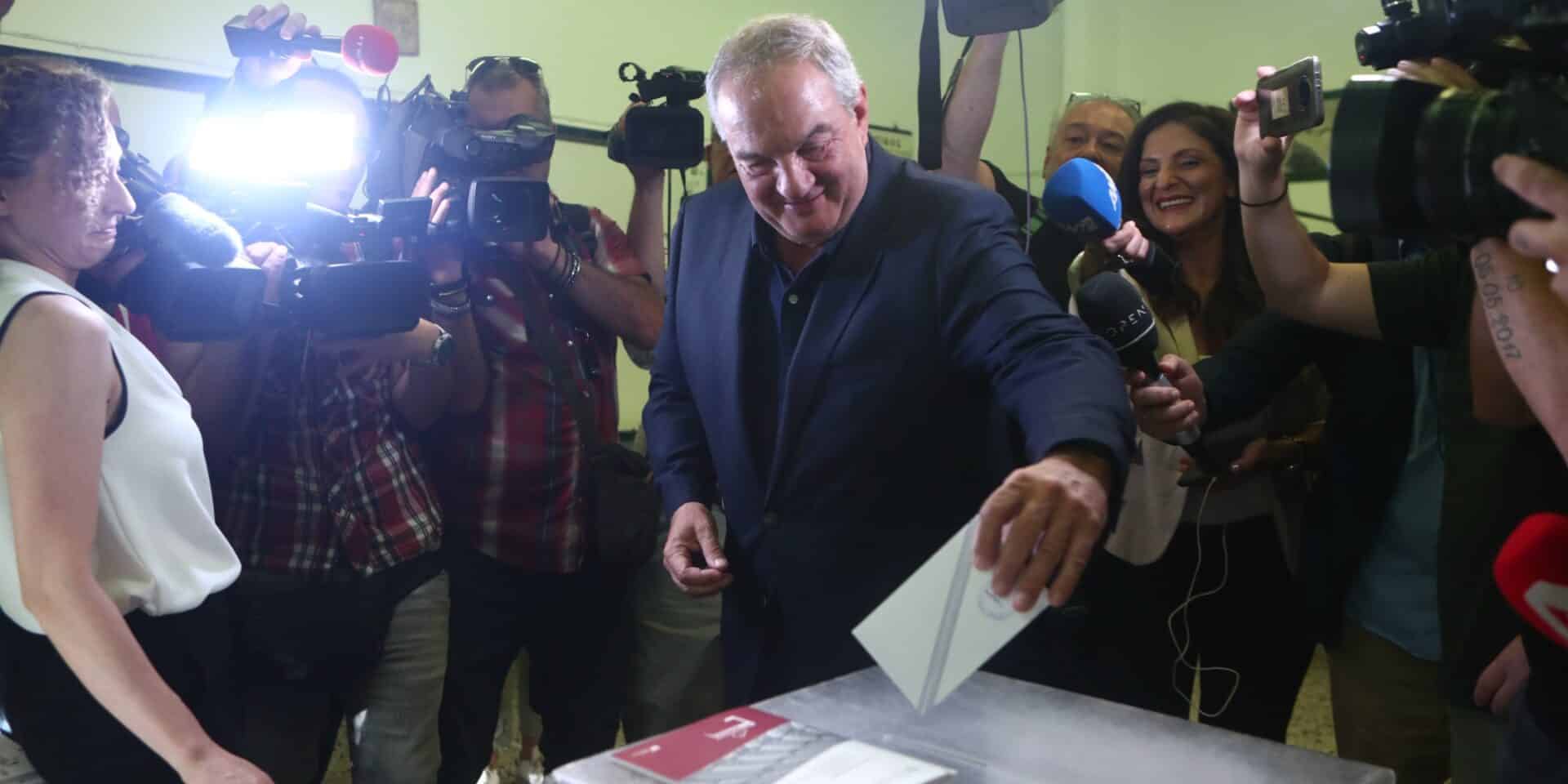Ψήφισε ο Κώστας Καραμανλής στις εκλογές